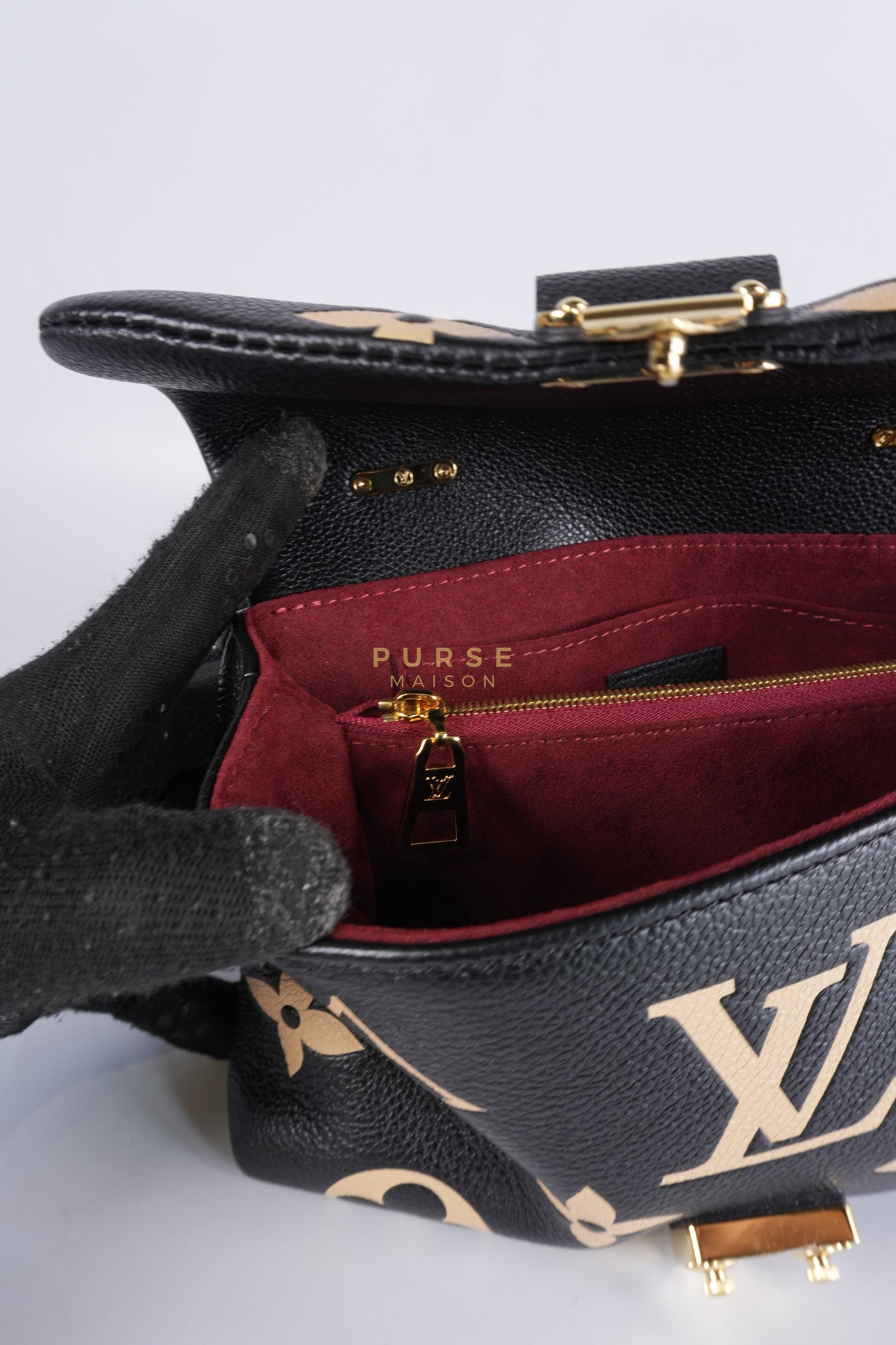 Madeleine BB in Bicolor Empreinte Leather (Microchip) | Purse Maison Luxury Bags Shop