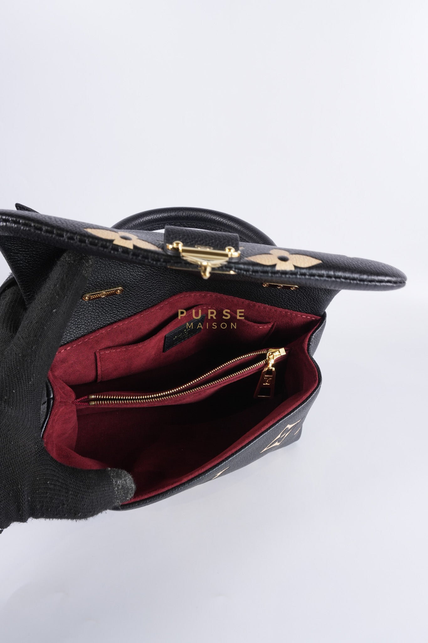 Madeleine BB in Bicolor Empreinte Leather (Microchip) | Purse Maison Luxury Bags Shop
