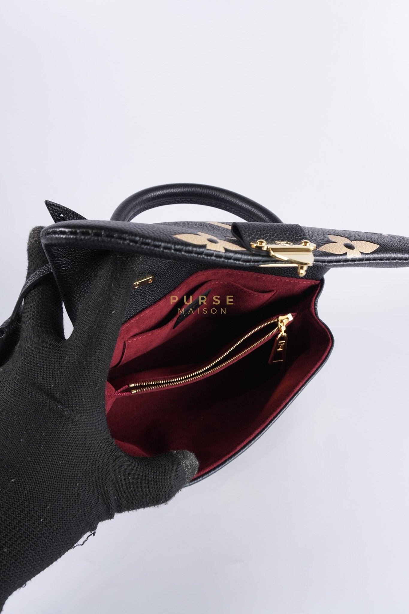 Madeleine BB in Bicolor Empreinte Leather (Microchip) | Purse Maison Luxury Bags Shop