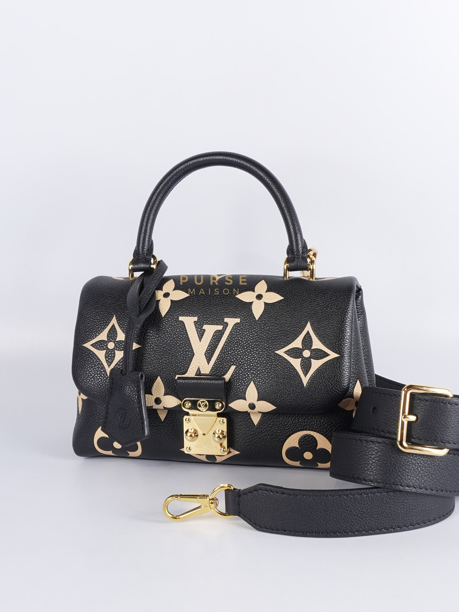 Madeleine BB in Bicolor Empreinte Leather (Microchip) | Purse Maison Luxury Bags Shop