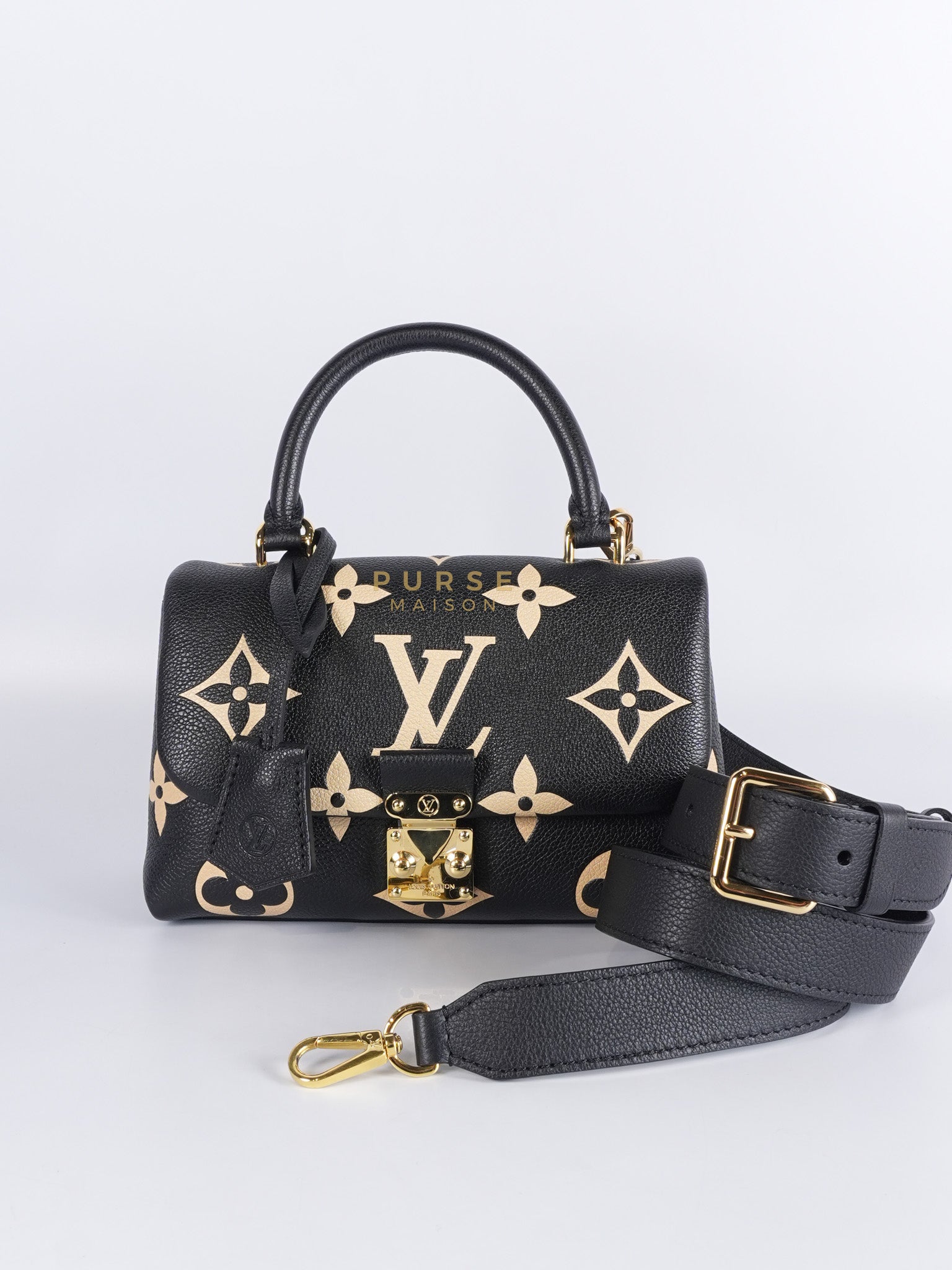 Madeleine BB in Bicolor Empreinte Leather (Microchip) | Purse Maison Luxury Bags Shop