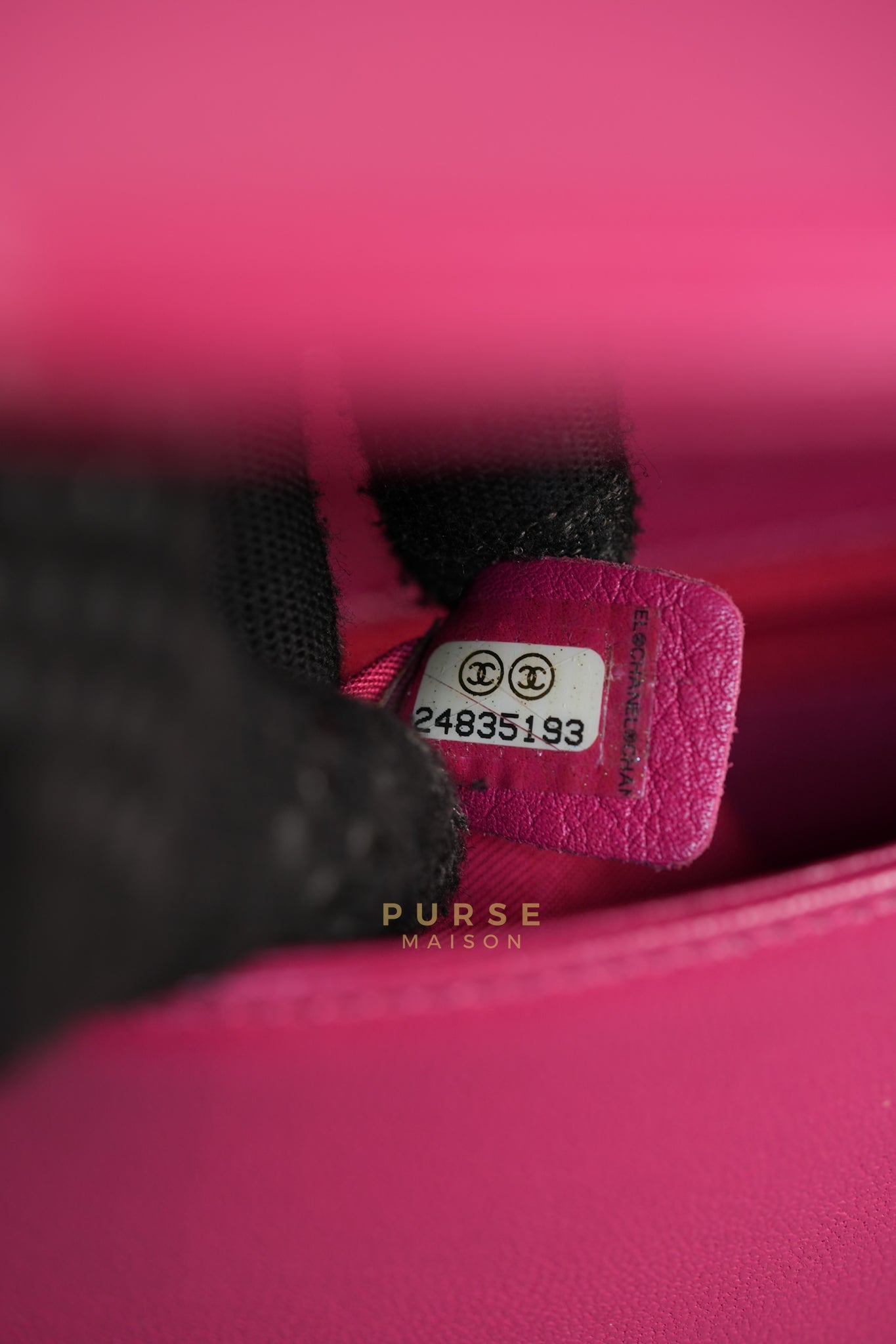 Mademoiselle Vintage Flap in Rose Pink Chevron Calfskin &