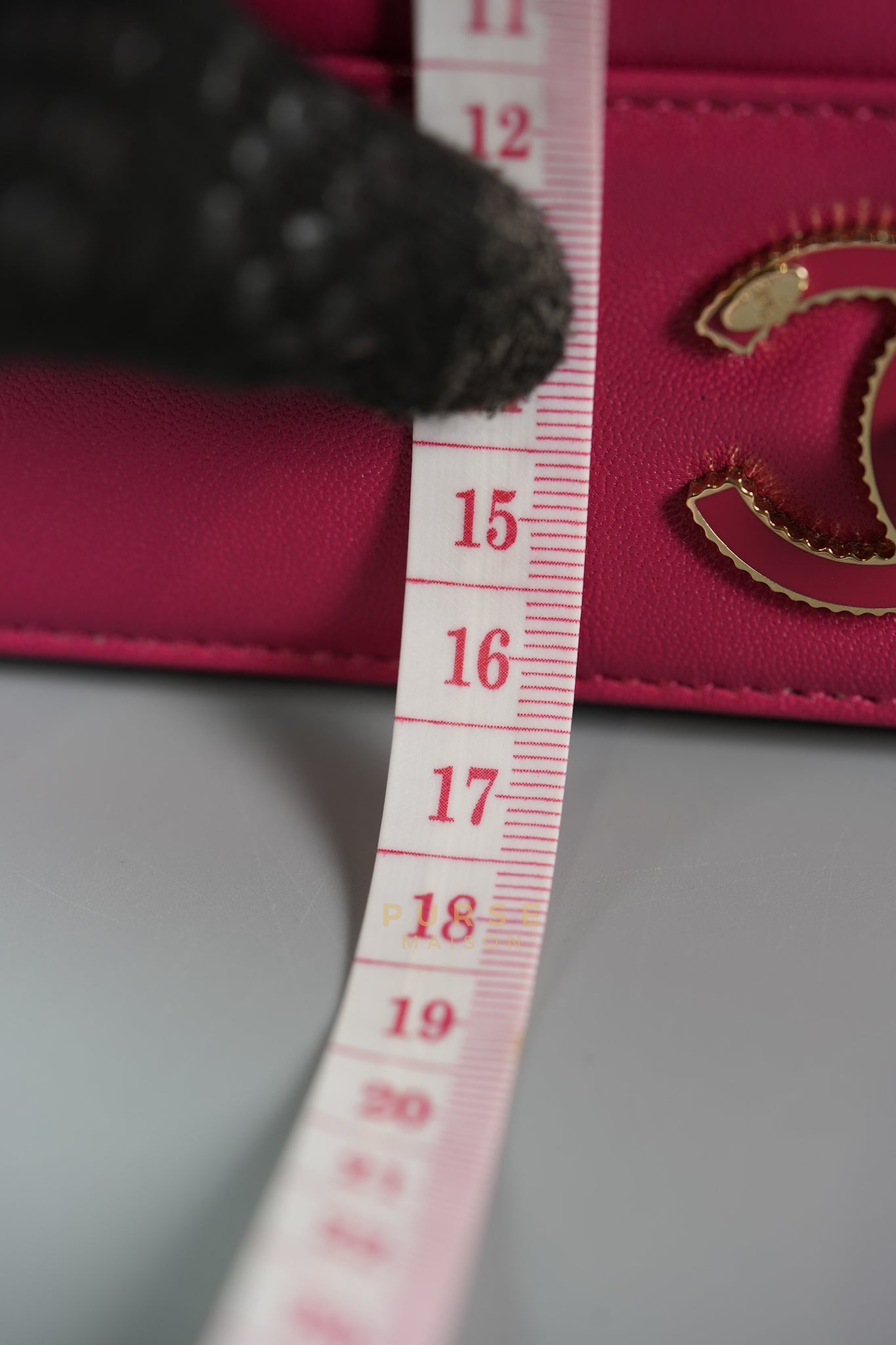 Mademoiselle Vintage Flap in Rose Pink Chevron Calfskin &