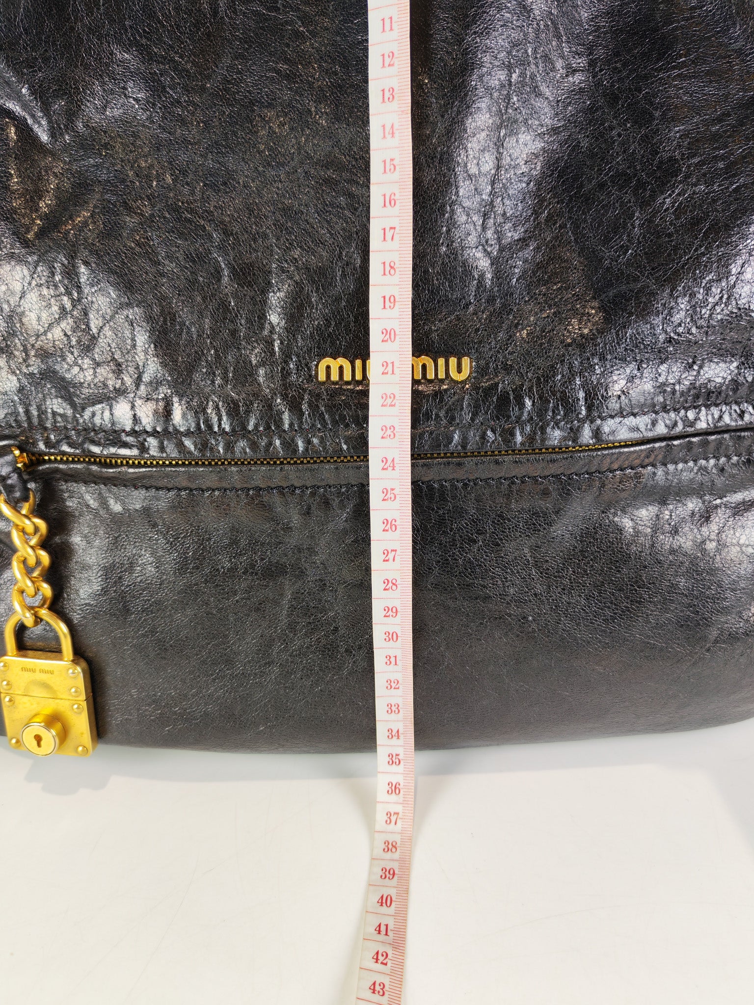 Madras “Lock” Top Handle Bag in Black Leather | Purse Maison Luxury Bags Shop