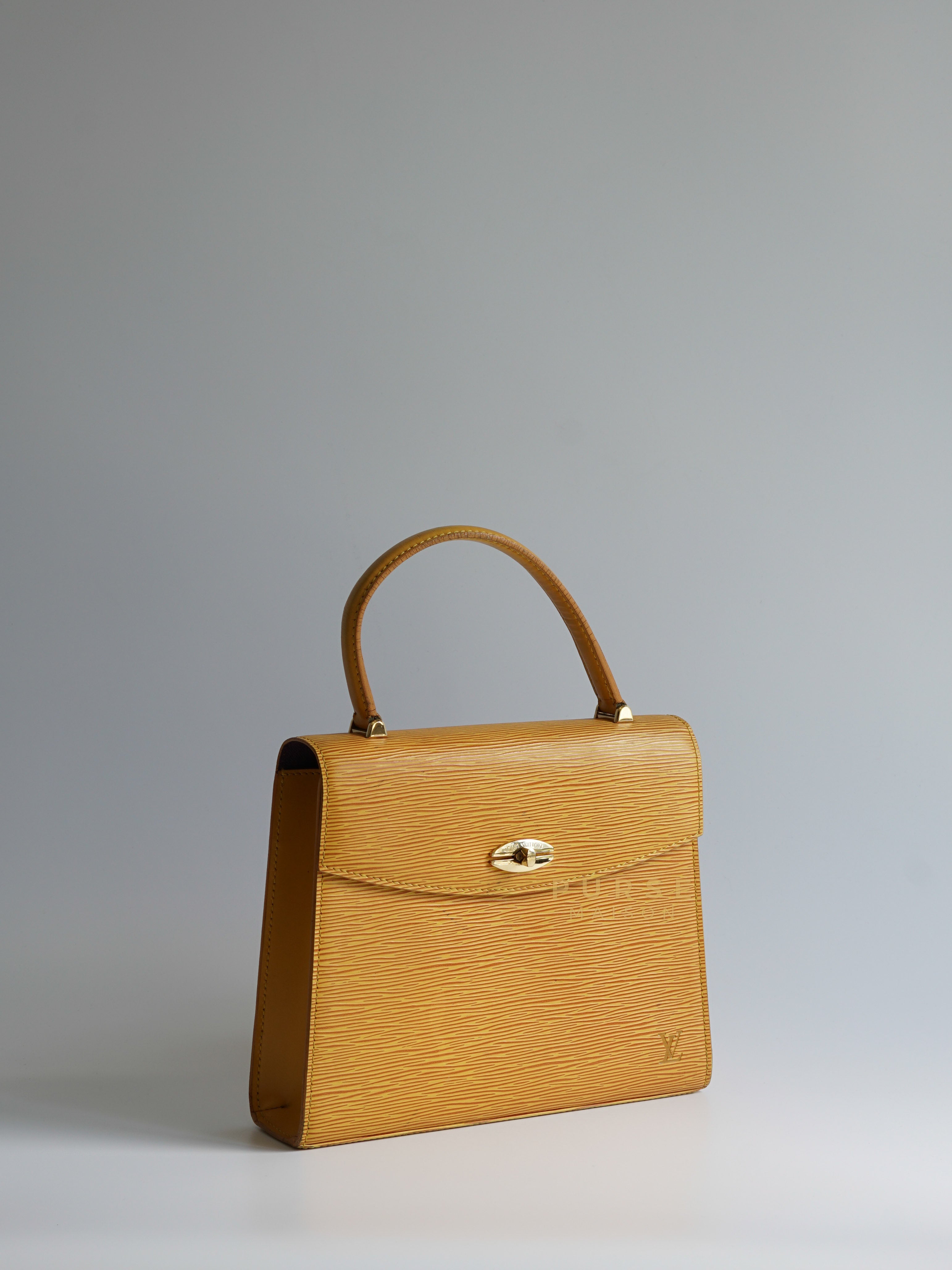 Malesherbes in Yellow Epi Leather Hand Bag (Date Code: MI0924) | Purse Maison Luxury Bags Shop
