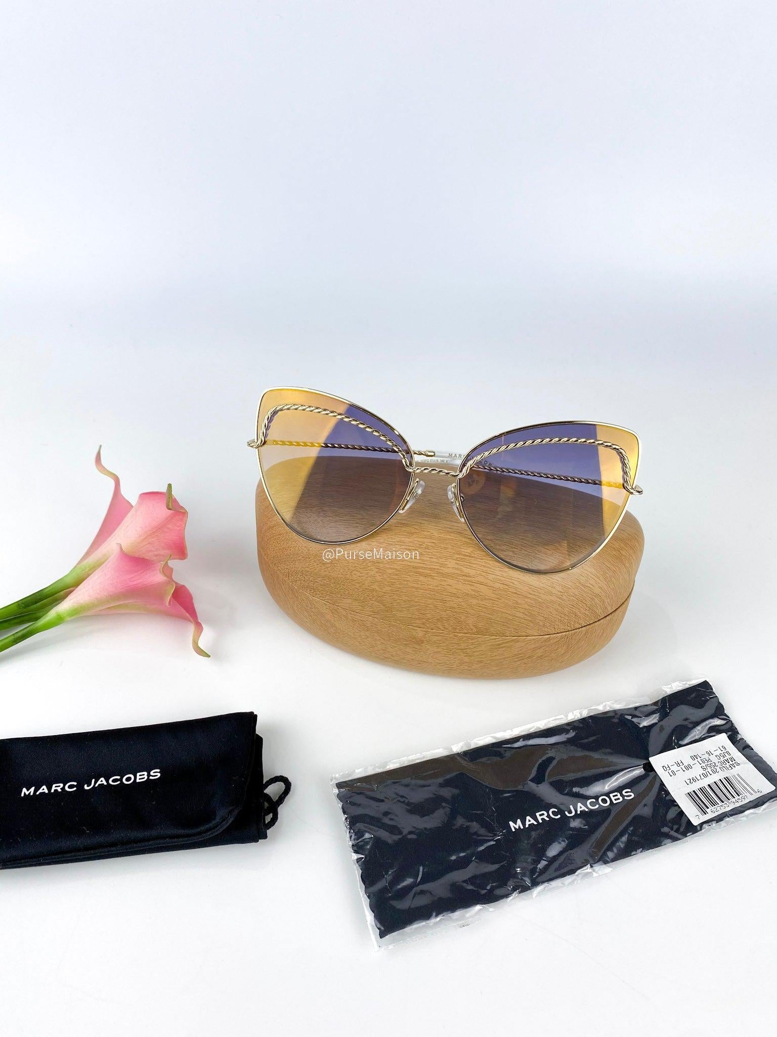 Marc Jacobs MARC 255 Gold Gradient Sunglasses