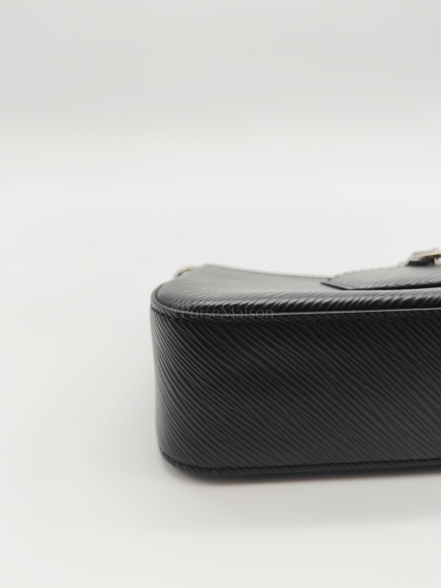 Marellini in Black Epi Leather Shoulder Bag ( Microchip) | Purse Maison Luxury Bags Shop