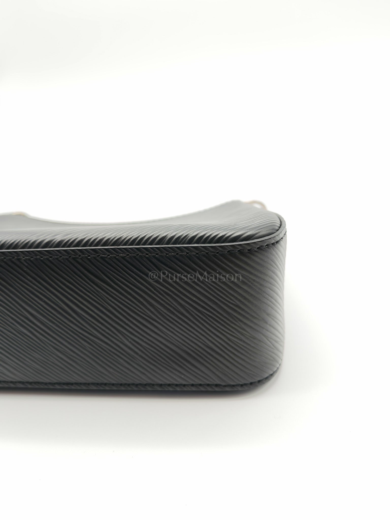 Marellini in Black Epi Leather Shoulder Bag ( Microchip) | Purse Maison Luxury Bags Shop