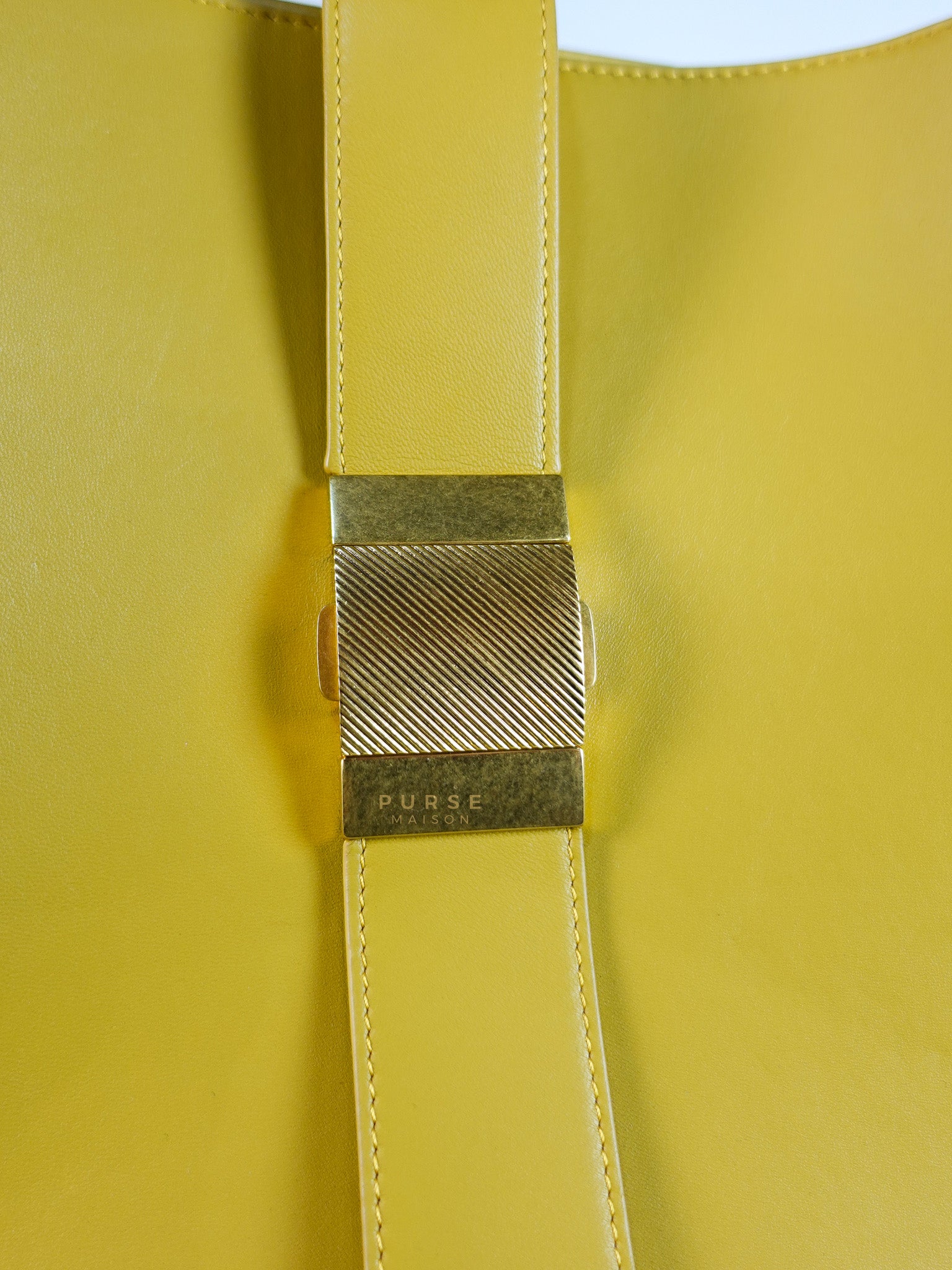 Marie Hand Bag Medium in Yellow Nappa Leather Gold Hardware | Purse Maison Luxury Bags Shop