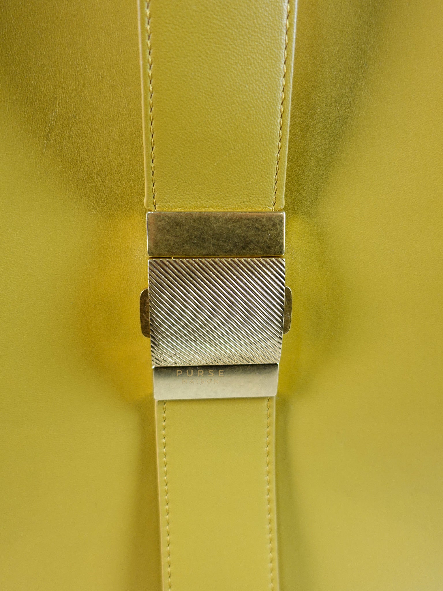 Marie Hand Bag Medium in Yellow Nappa Leather Gold Hardware | Purse Maison Luxury Bags Shop