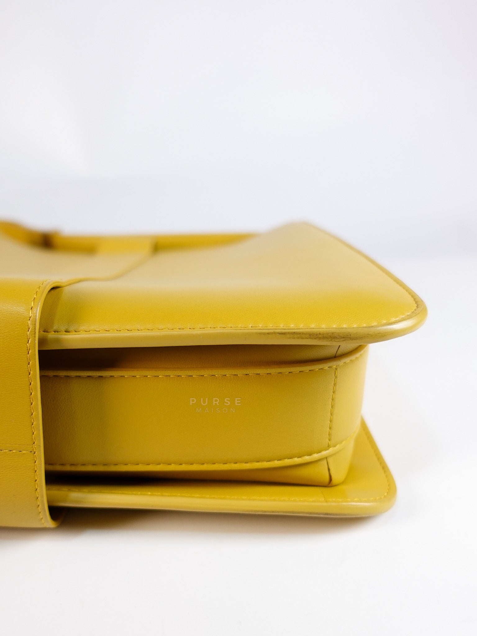 Marie Hand Bag Medium in Yellow Nappa Leather Gold Hardware | Purse Maison Luxury Bags Shop