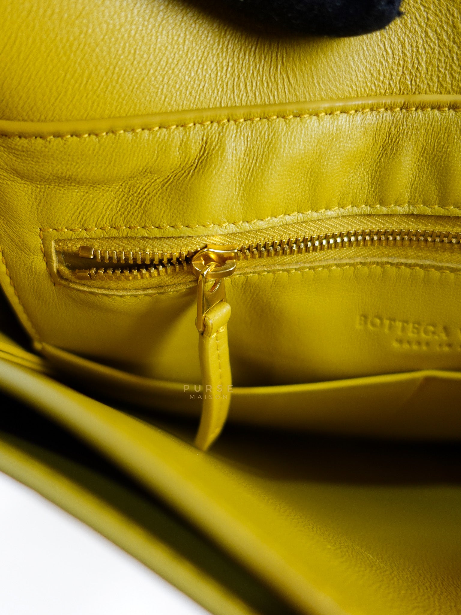 Marie Hand Bag Medium in Yellow Nappa Leather Gold Hardware | Purse Maison Luxury Bags Shop