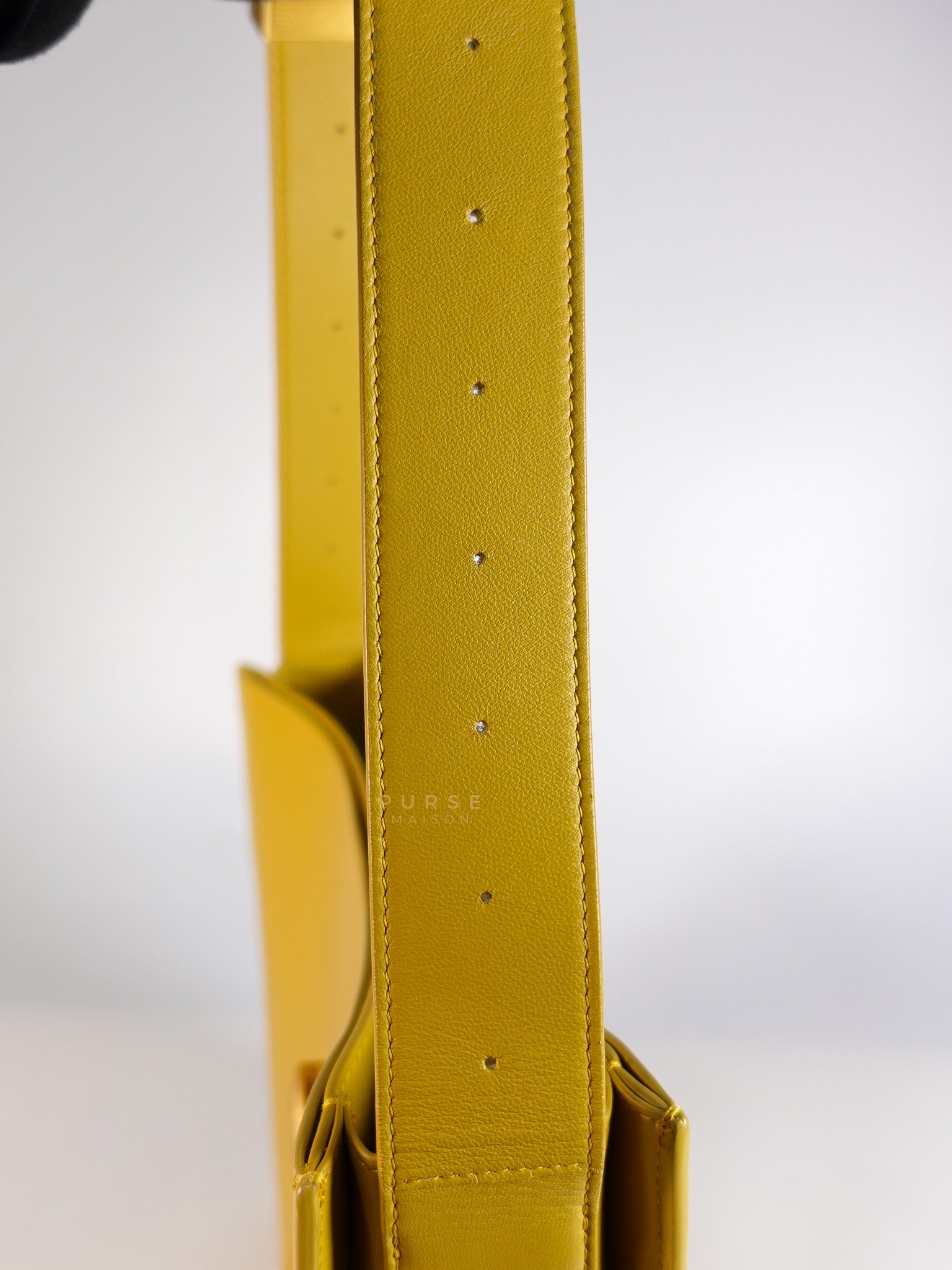 Marie Hand Bag Medium in Yellow Nappa Leather Gold Hardware | Purse Maison Luxury Bags Shop