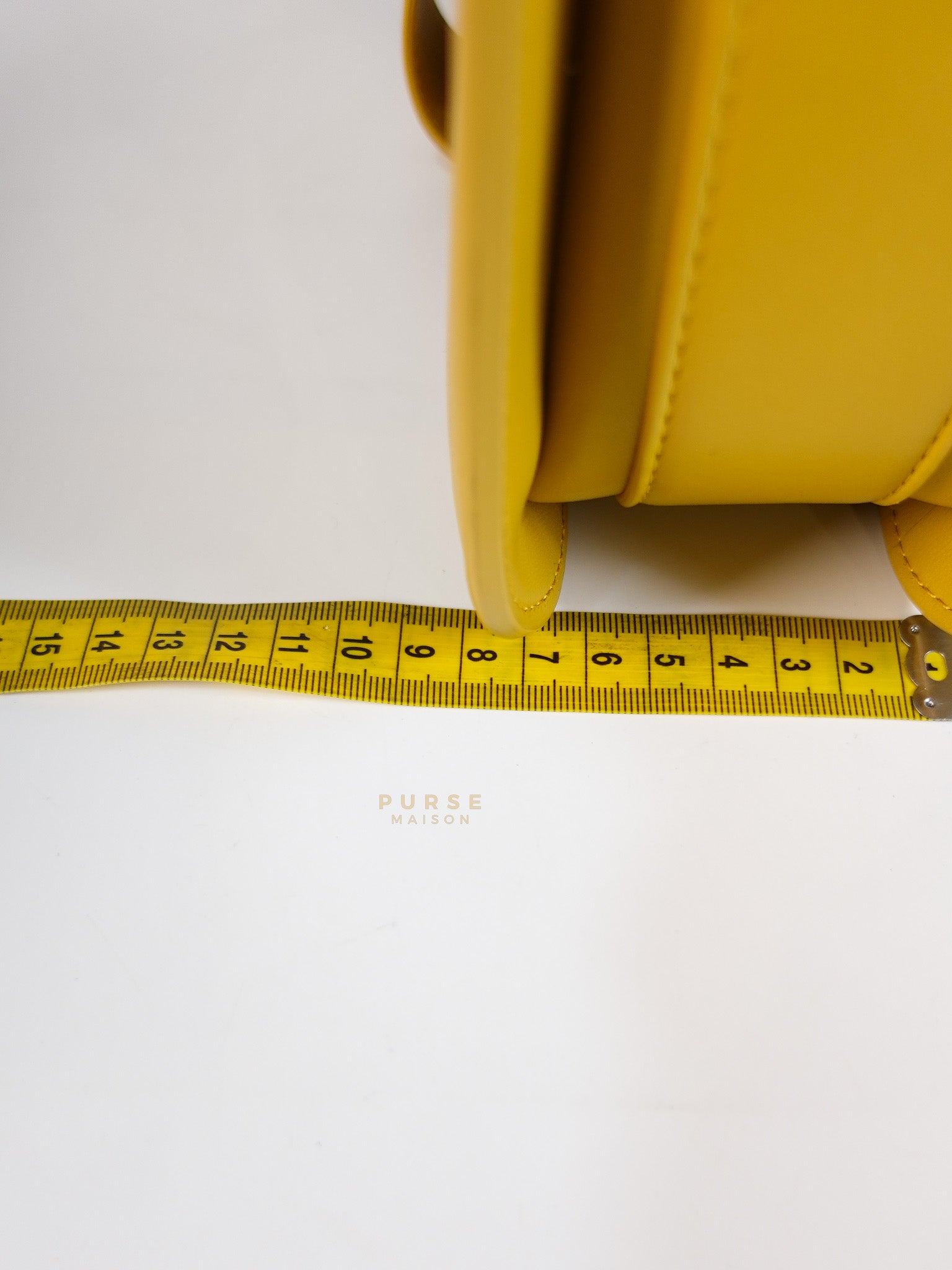 Marie Hand Bag Medium in Yellow Nappa Leather Gold Hardware | Purse Maison Luxury Bags Shop