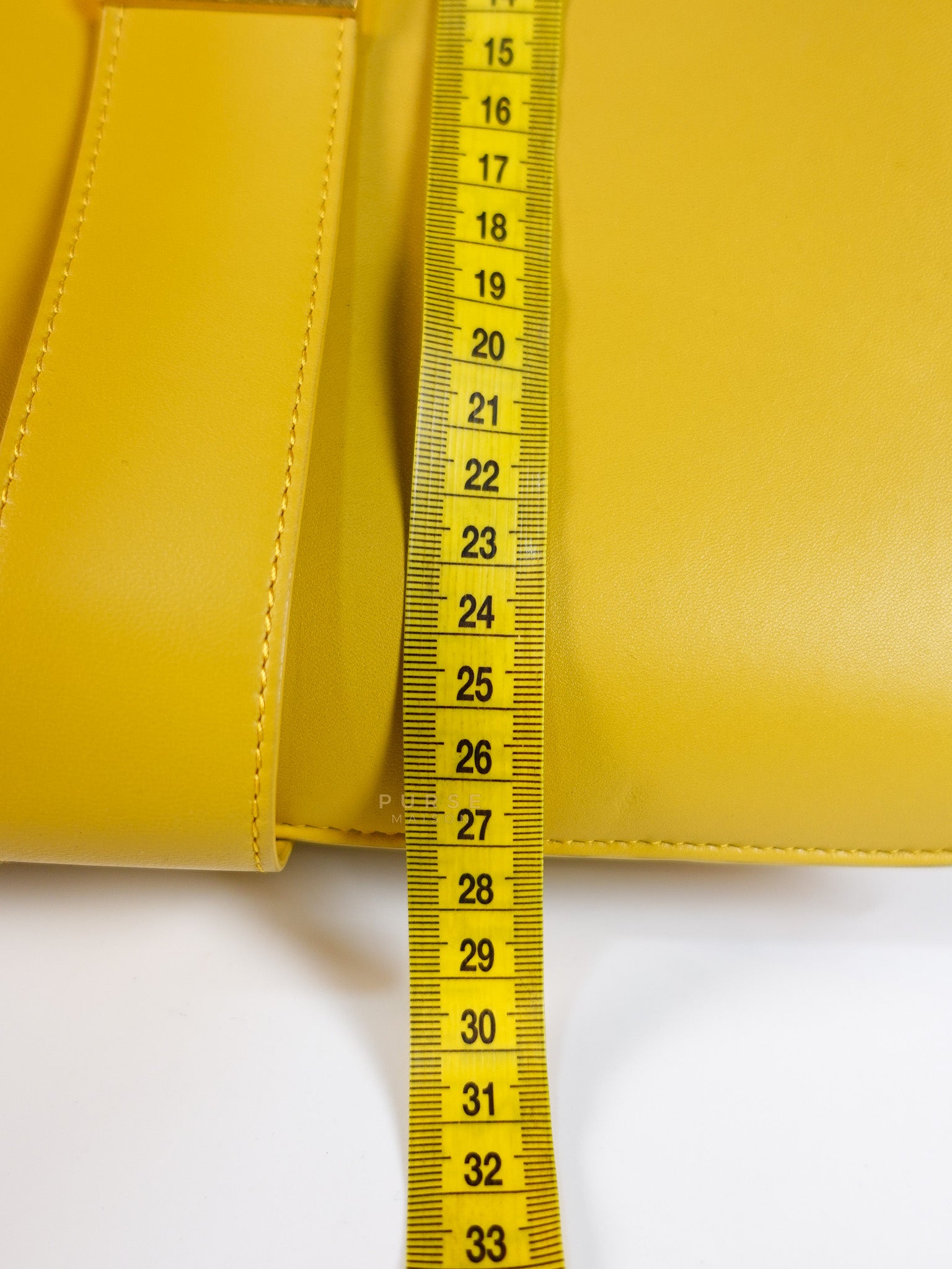 Marie Hand Bag Medium in Yellow Nappa Leather Gold Hardware | Purse Maison Luxury Bags Shop