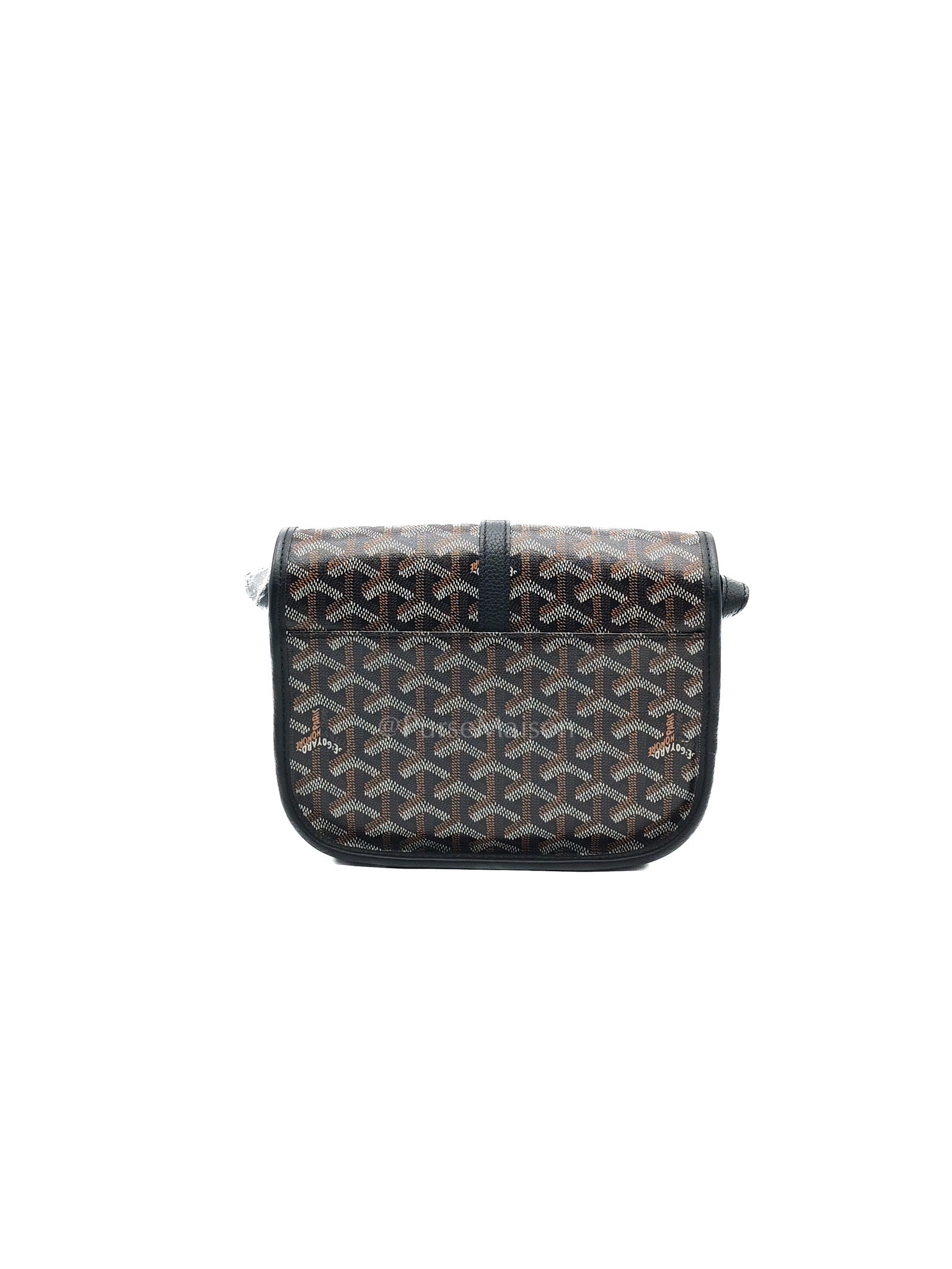 Belvedere PM in Black Goyardine Canvas Crossbody Bag