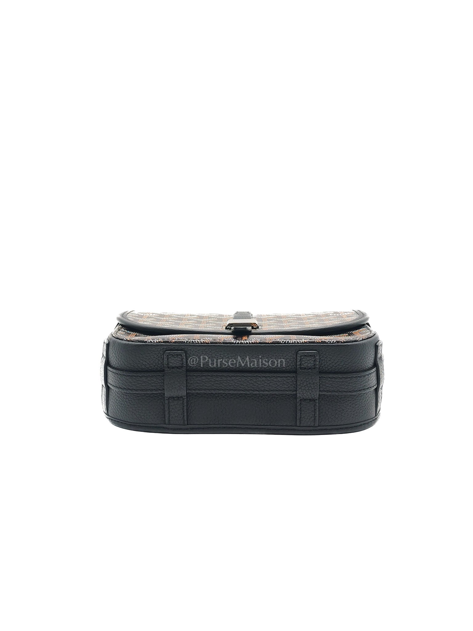Belvedere PM in Black Goyardine Canvas Crossbody Bag