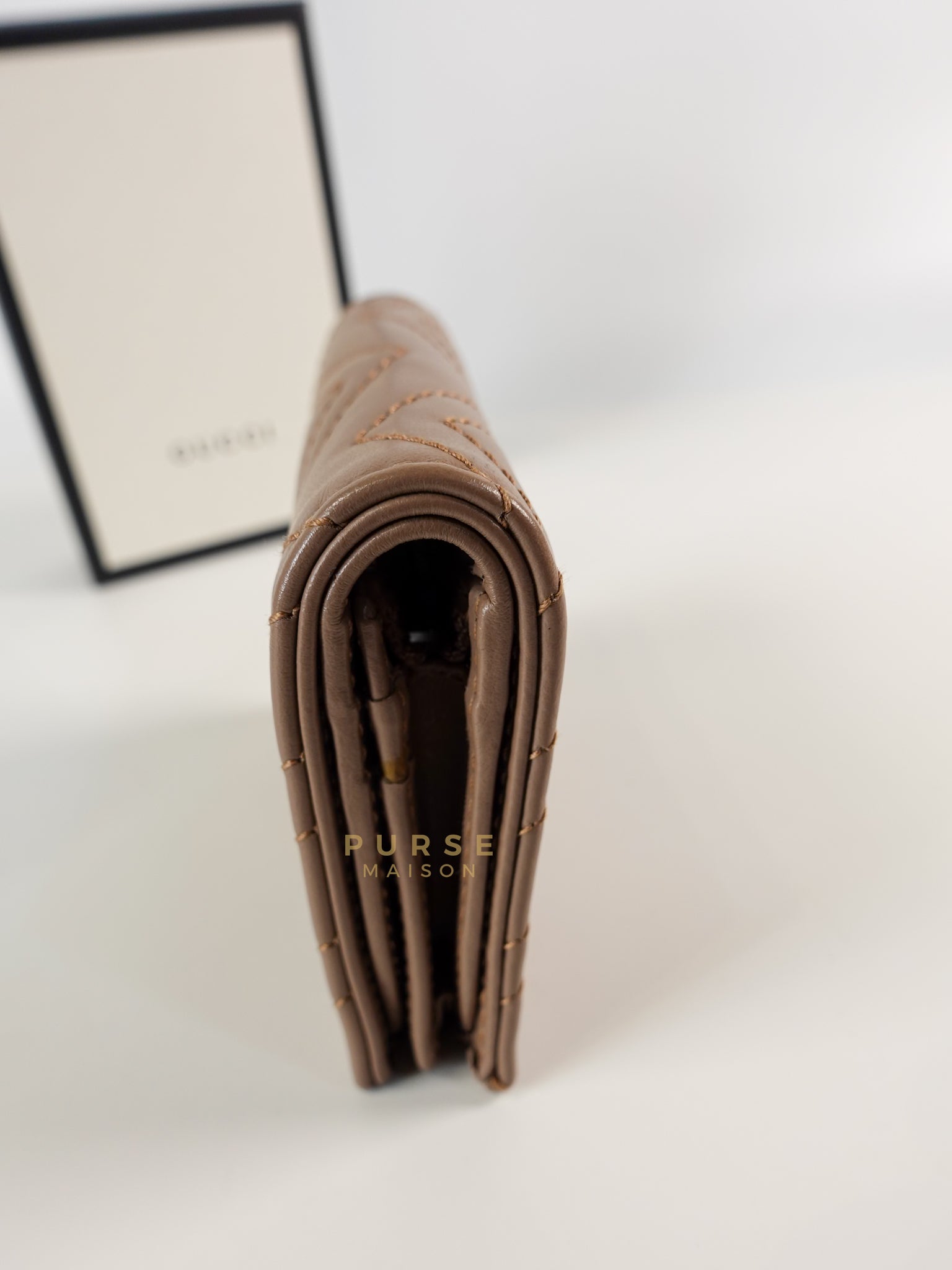 Marmont Beige Flap Wallet | Purse Maison Luxury Bags Shop