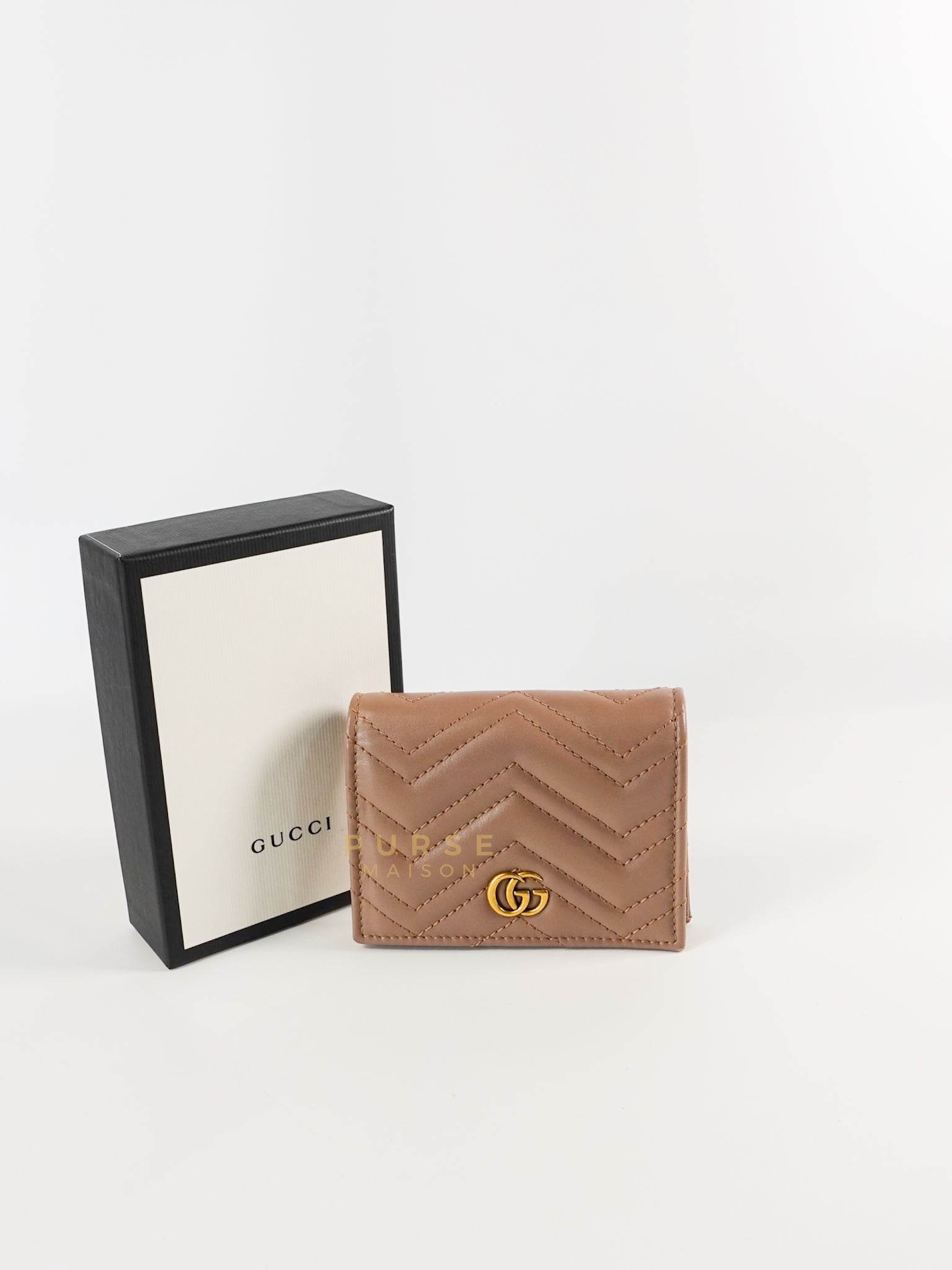 Marmont Beige Flap Wallet | Purse Maison Luxury Bags Shop