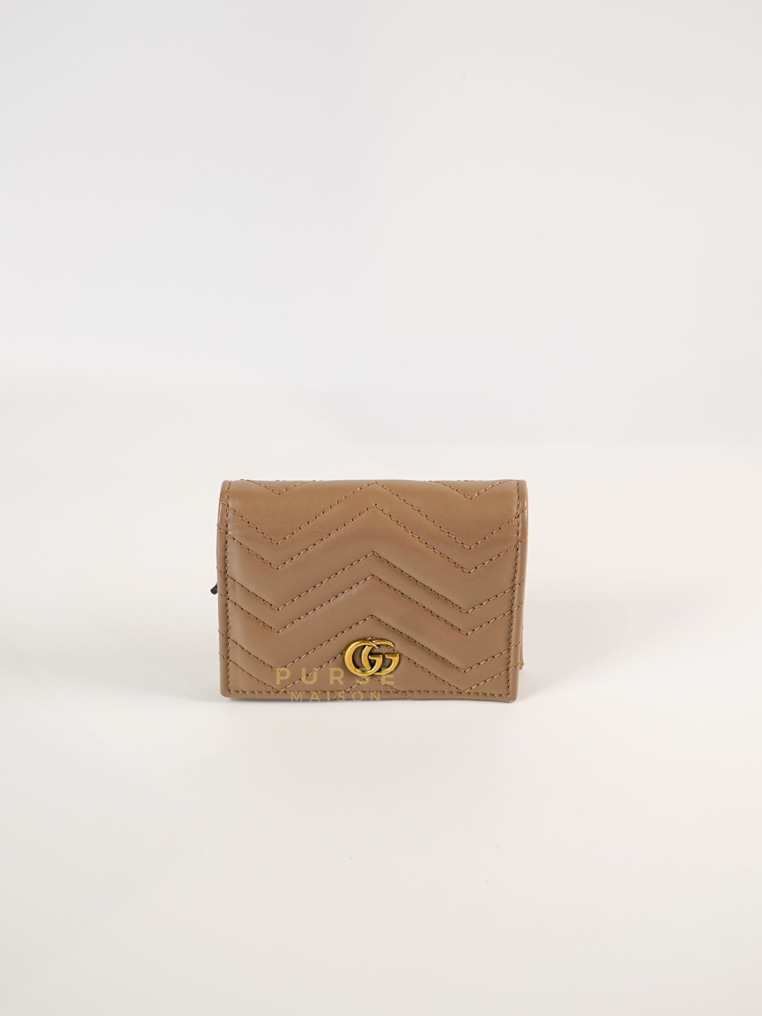 Marmont Beige Flap Wallet | Purse Maison Luxury Bags Shop