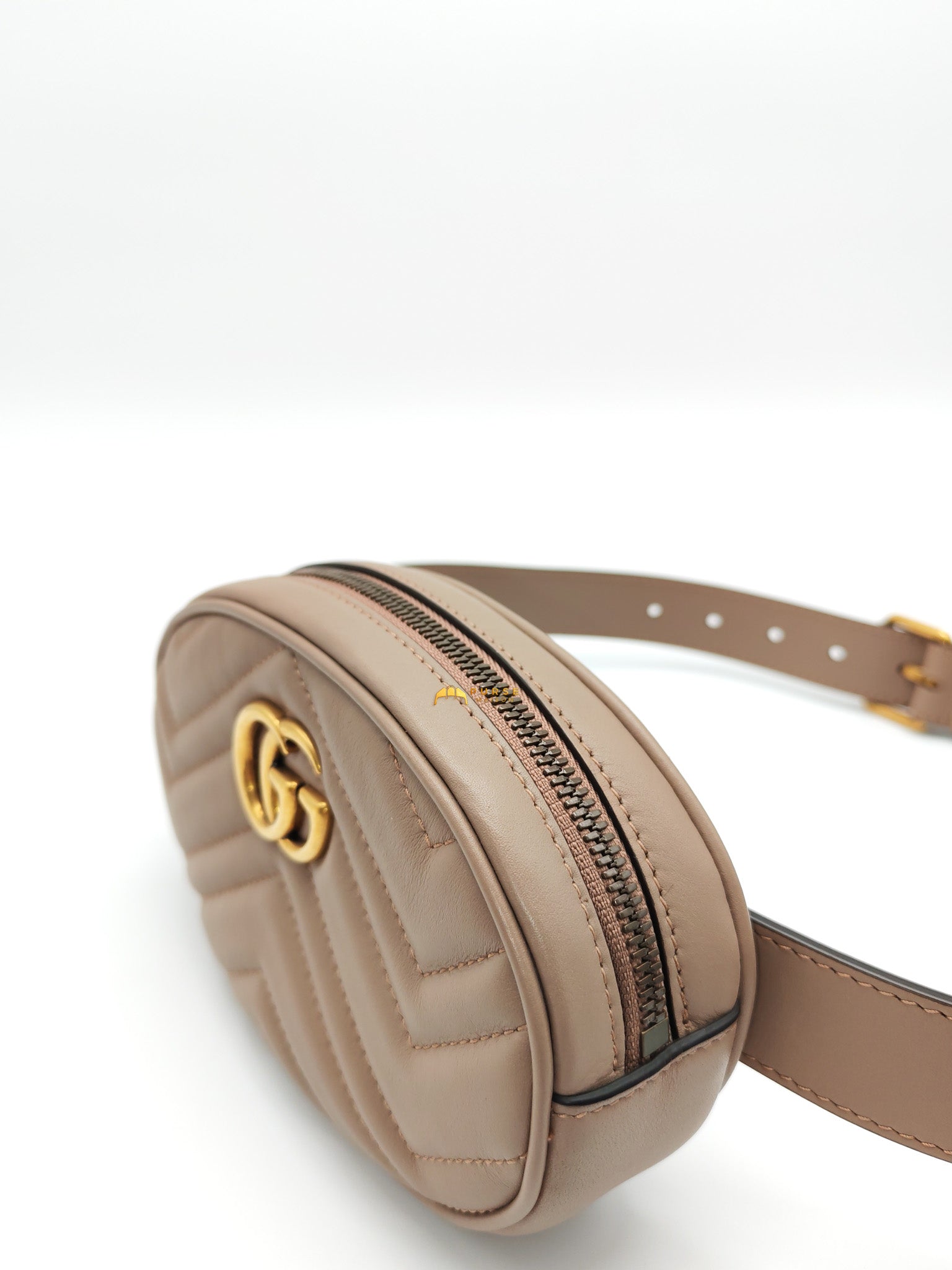 Marmont Belt Bag in Dusty Rose | Purse Maison Luxury Bags Shop