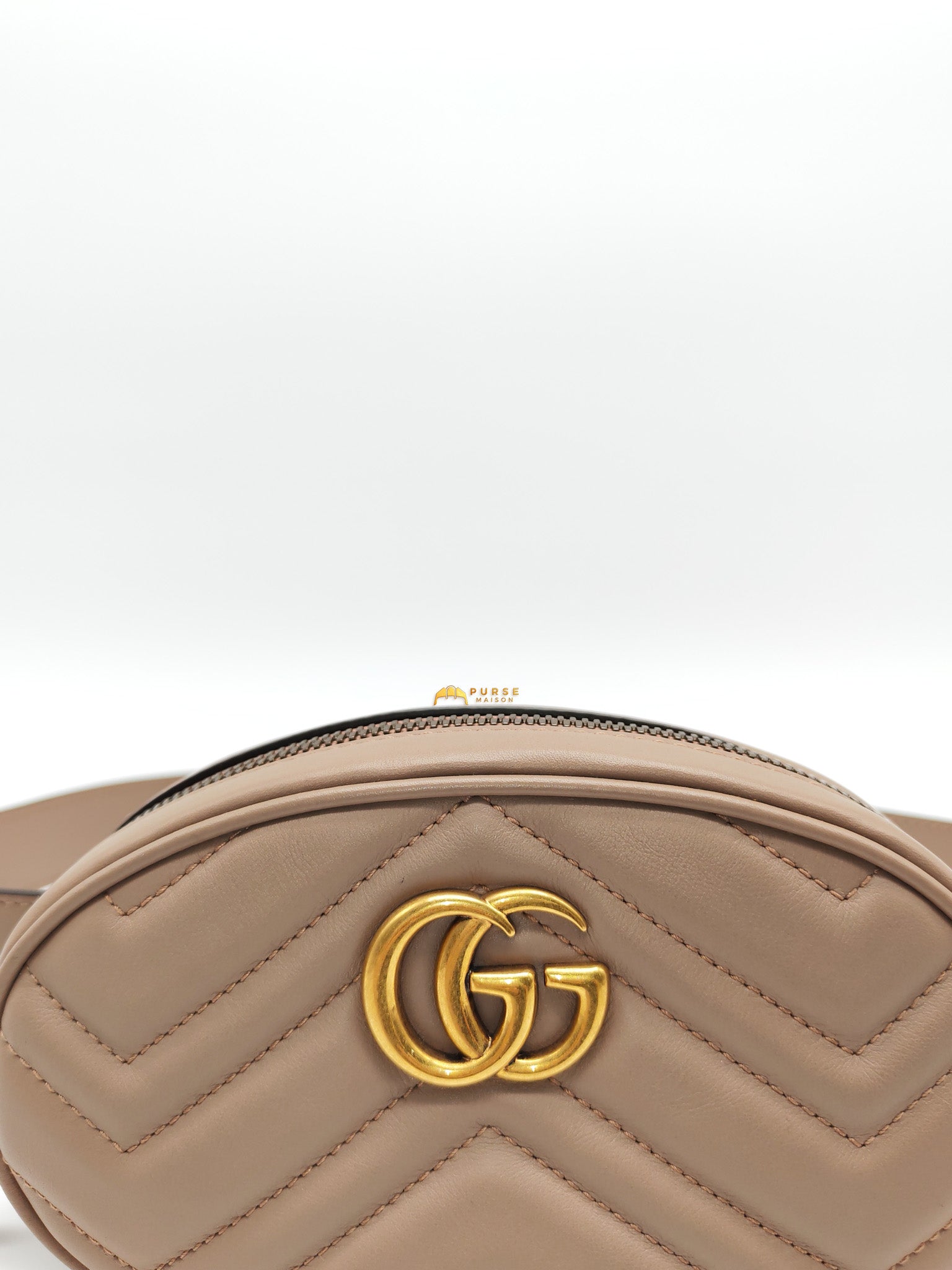 Marmont Belt Bag in Dusty Rose | Purse Maison Luxury Bags Shop