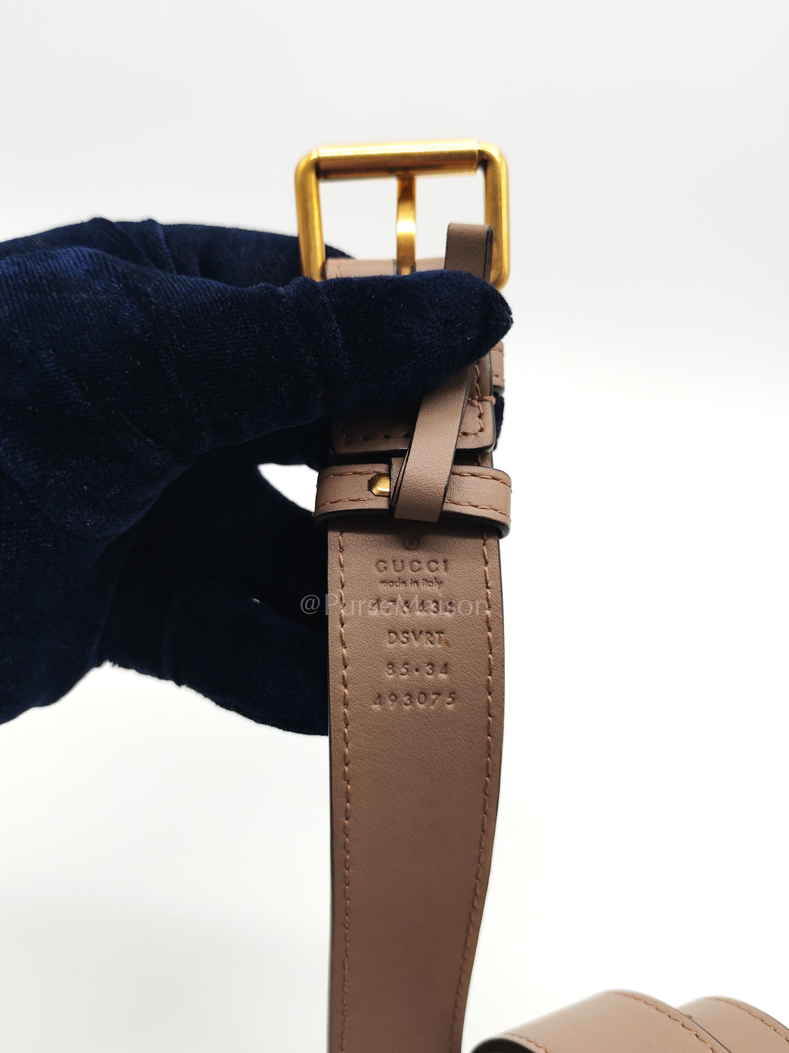 Marmont Belt Bag in Dusty Rose | Purse Maison Luxury Bags Shop