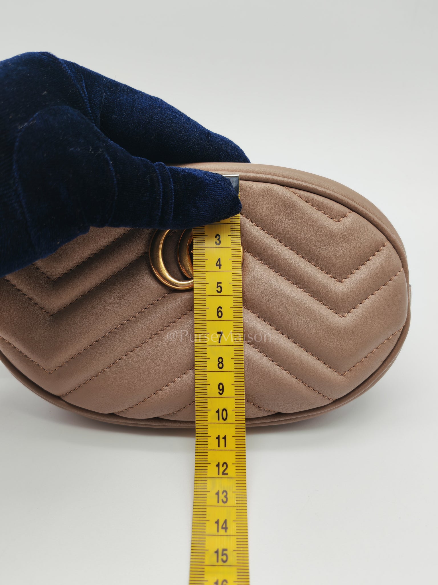 Marmont Belt Bag in Dusty Rose | Purse Maison Luxury Bags Shop