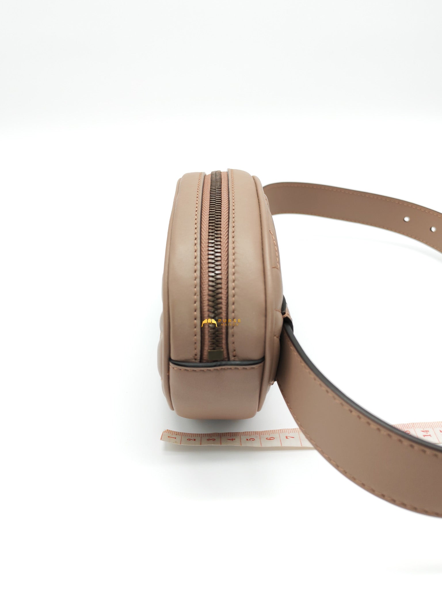 Marmont Belt Bag in Dusty Rose | Purse Maison Luxury Bags Shop