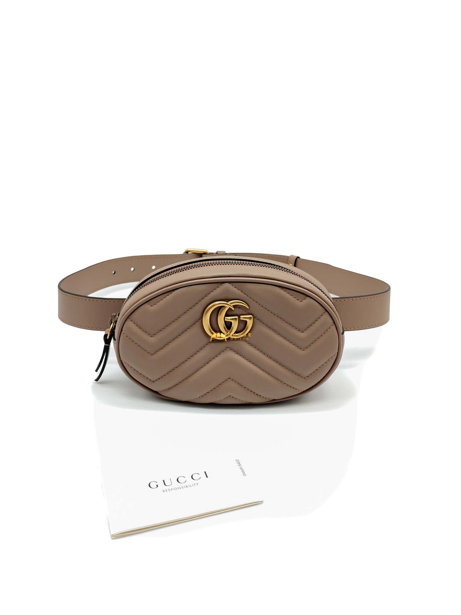 Marmont Belt Bag in Dusty Rose | Purse Maison Luxury Bags Shop