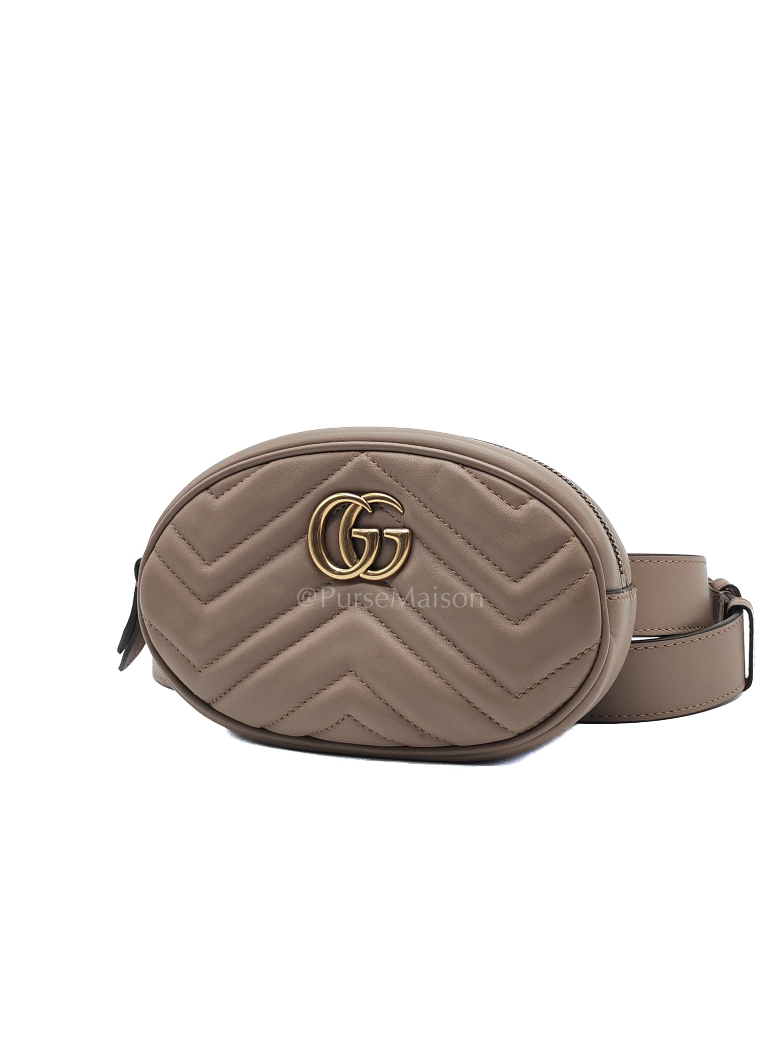 Marmont Belt Bag in Dusty Rose | Purse Maison Luxury Bags Shop