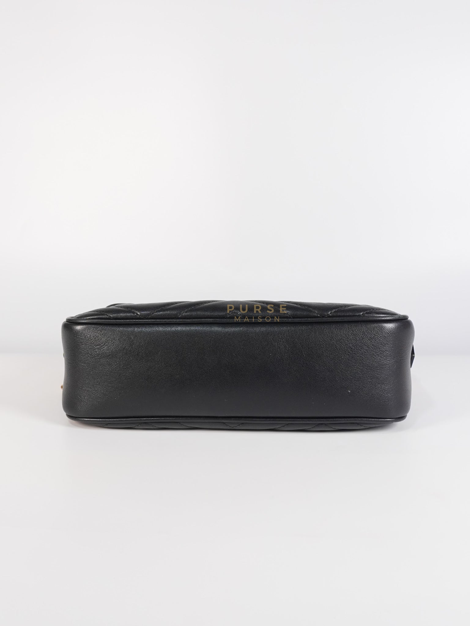 Marmont Camera Bag in Black Matelasse Leather | Purse Maison Luxury Bags Shop