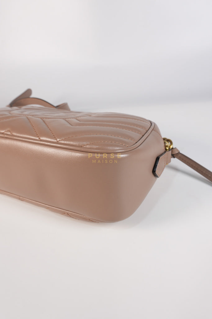 Marmont Camera Bag in Dusty Rose | Purse Maison Luxury Bags Shop