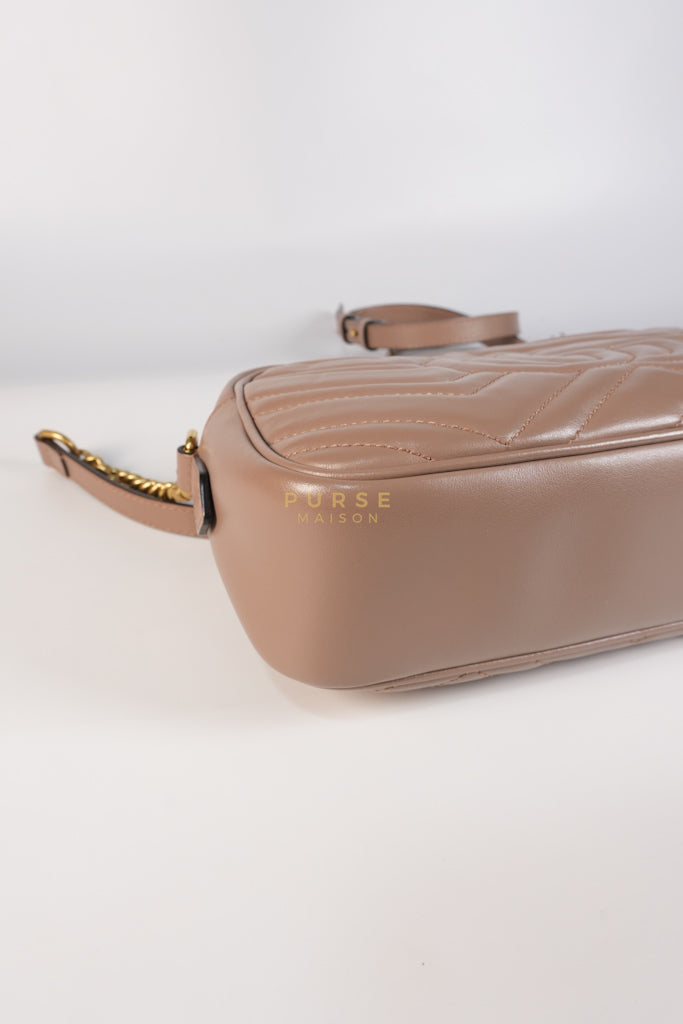 Marmont Camera Bag in Dusty Rose | Purse Maison Luxury Bags Shop