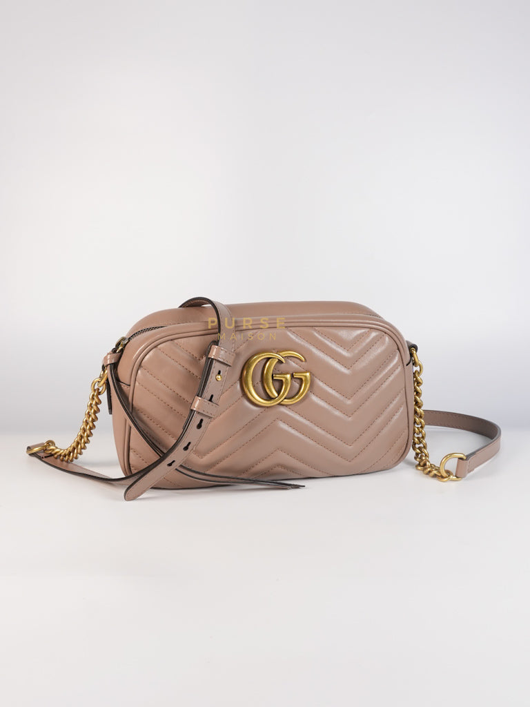 Marmont Camera Bag in Dusty Rose | Purse Maison Luxury Bags Shop