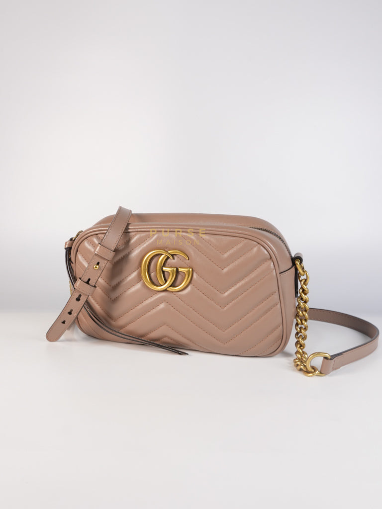 Marmont Camera Bag in Dusty Rose | Purse Maison Luxury Bags Shop