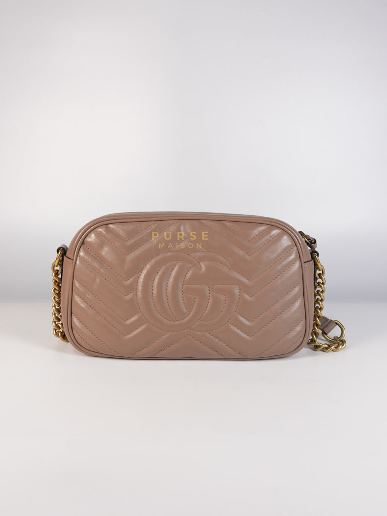 Marmont Camera Bag in Dusty Rose | Purse Maison Luxury Bags Shop