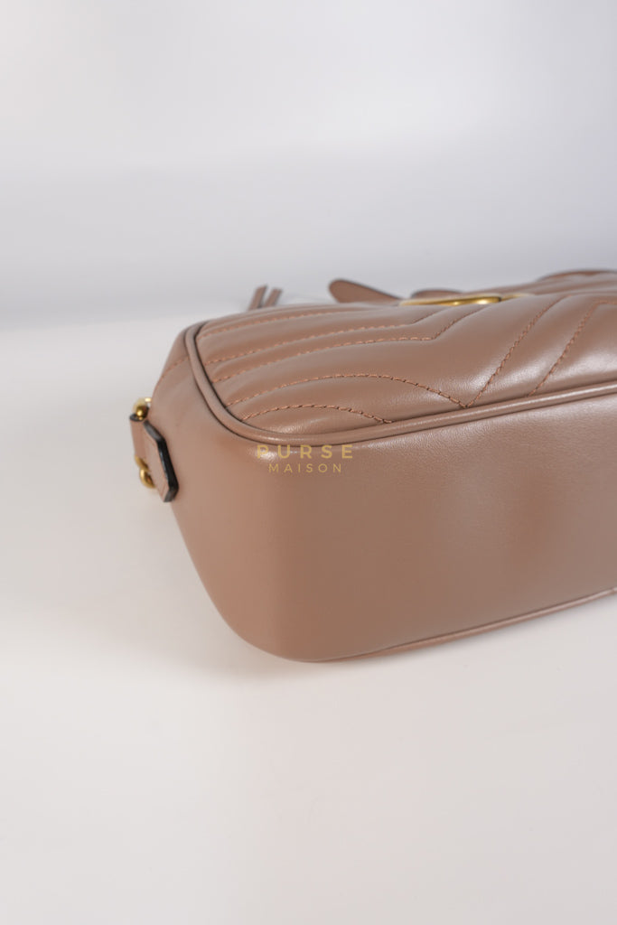 Marmont Camera Bag in Dusty Rose | Purse Maison Luxury Bags Shop