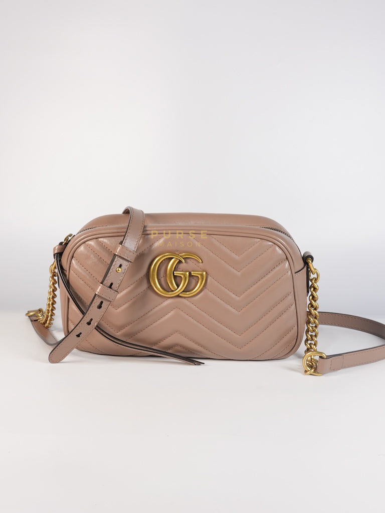 Marmont Camera Bag in Dusty Rose | Purse Maison Luxury Bags Shop