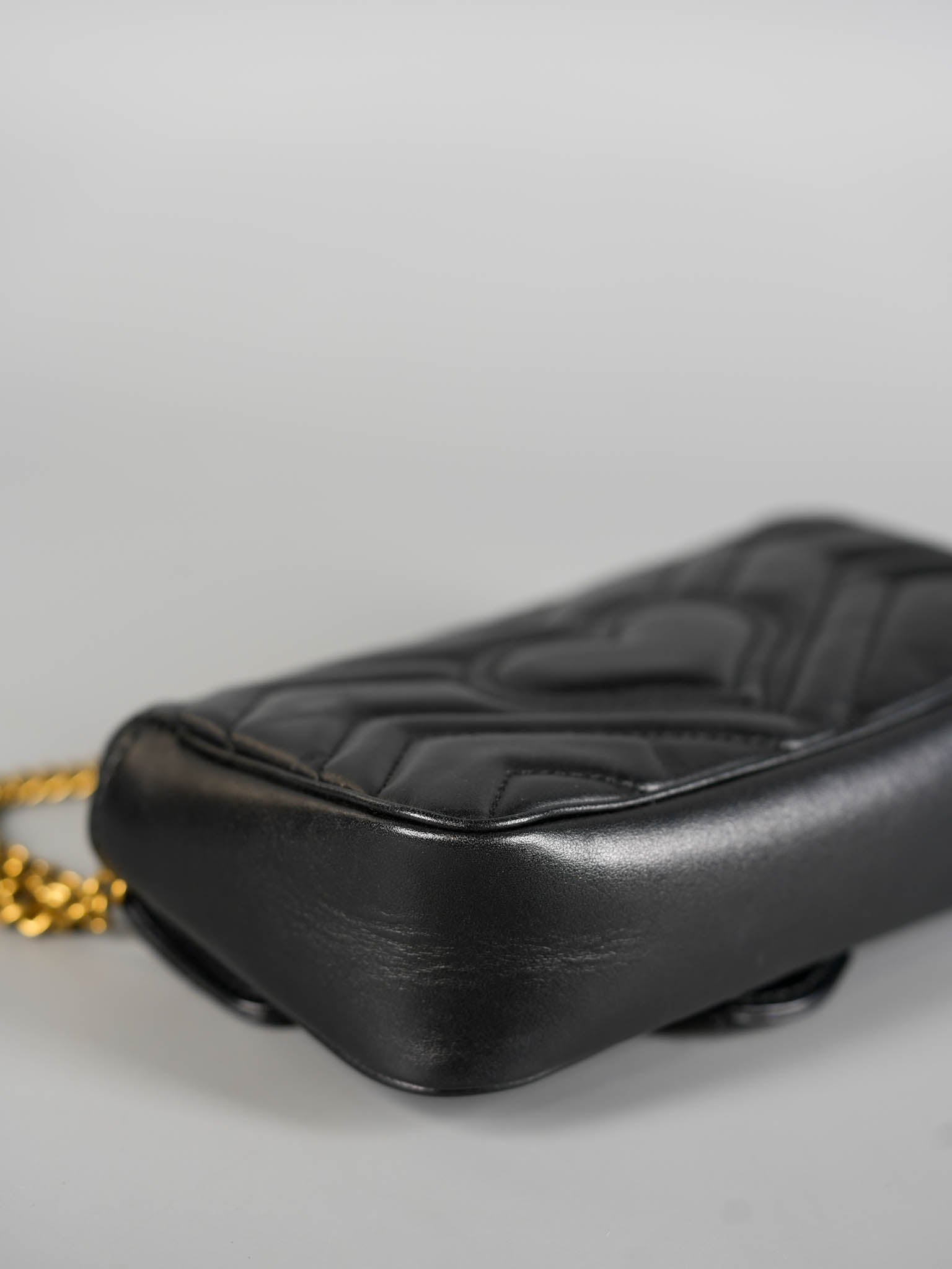 Marmont Chain Mini GG Black Leather | Purse Maison Luxury Bags Shop