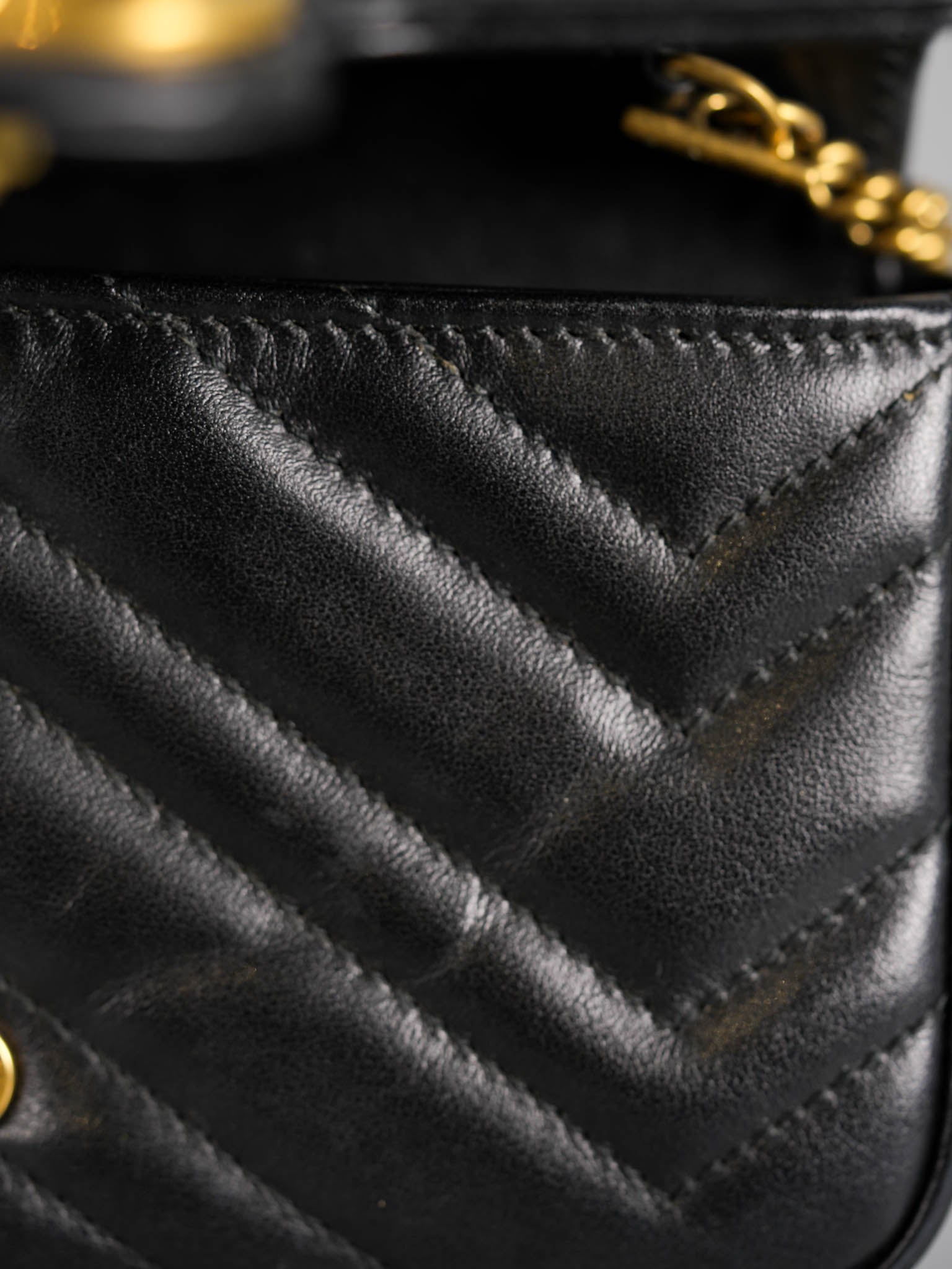 Marmont Chain Mini GG Black Leather | Purse Maison Luxury Bags Shop