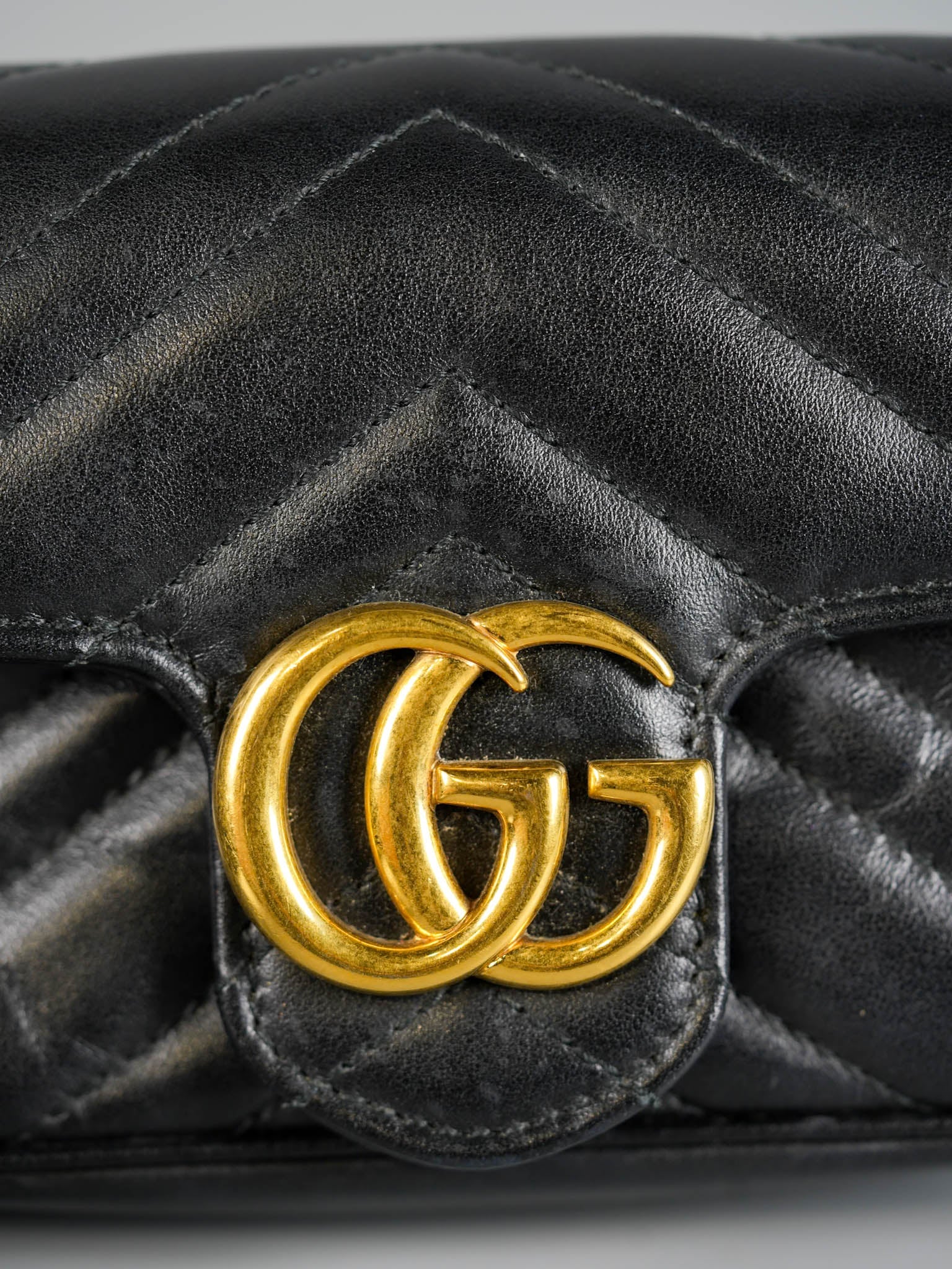 Marmont Chain Mini GG Black Leather | Purse Maison Luxury Bags Shop