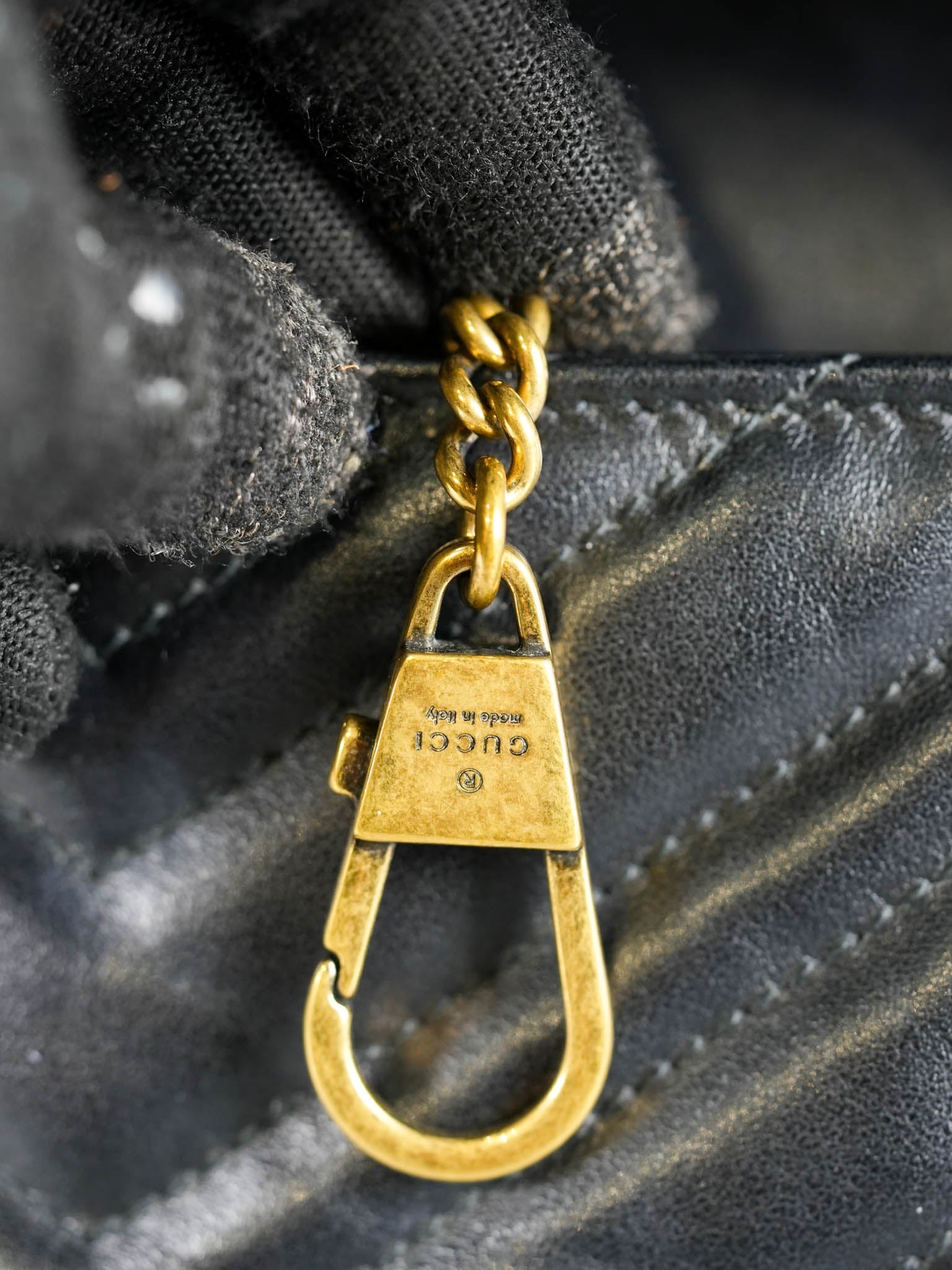 Marmont Chain Mini GG Black Leather | Purse Maison Luxury Bags Shop