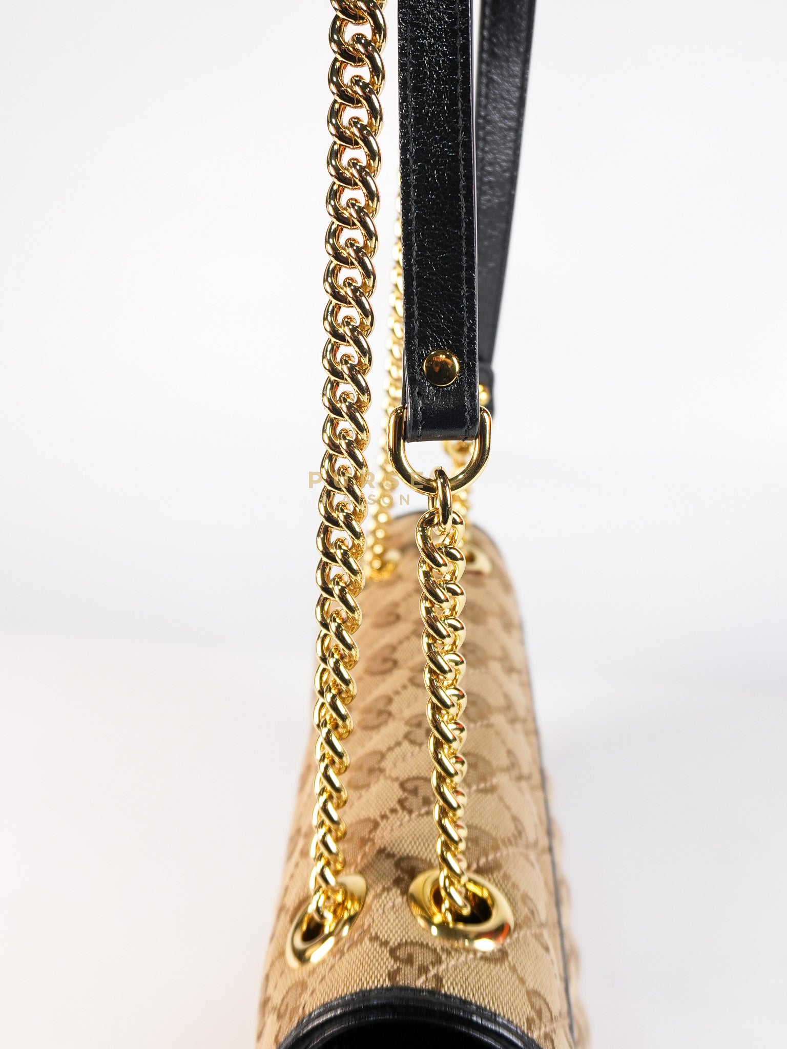 Marmont Flap Chain Shoulder Bag Small in GG Supreme Canvas (25cm x 7cm x 13cm) | Purse Maison Luxury Bags Shop