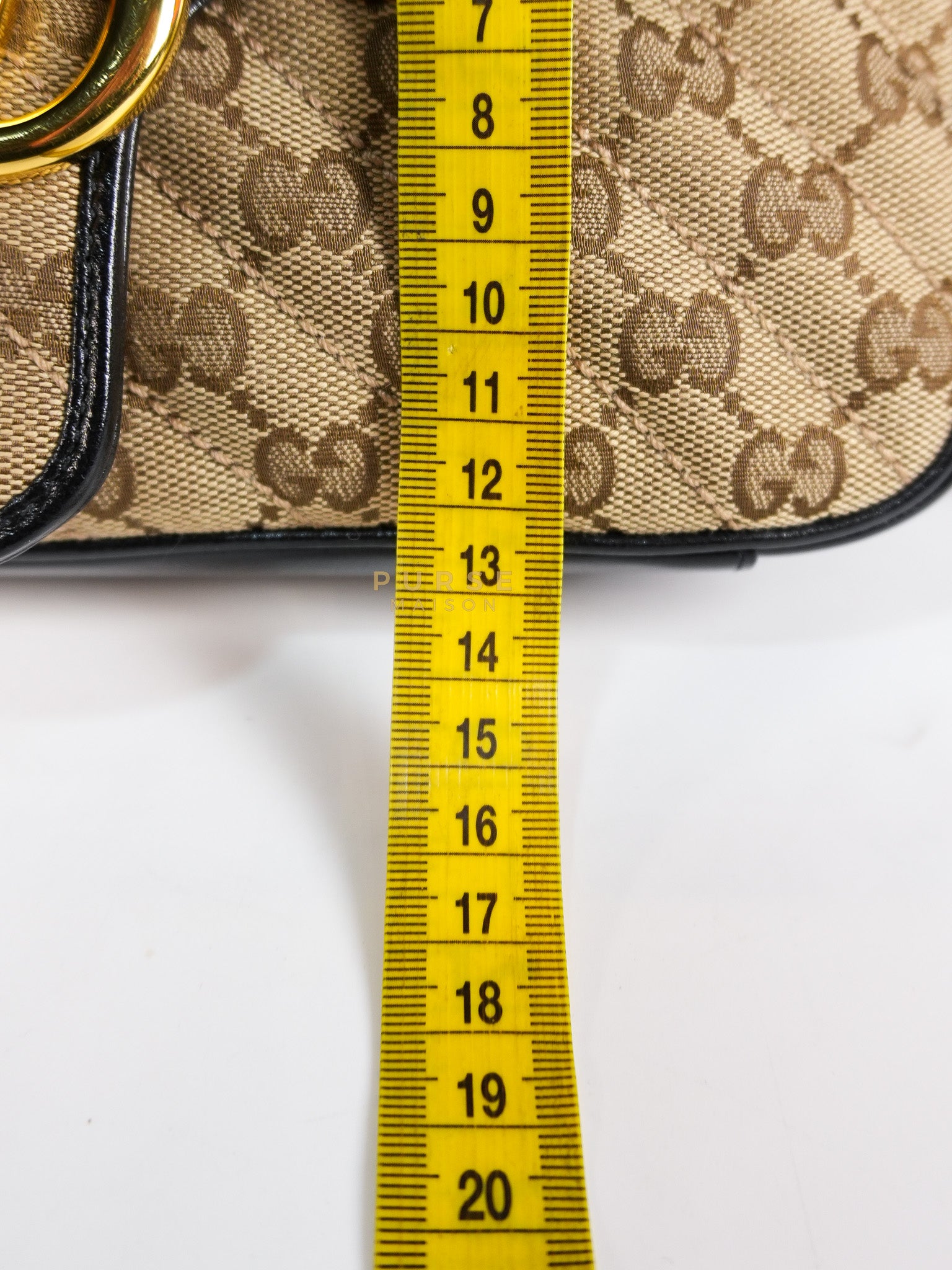 Marmont Flap Chain Shoulder Bag Small in GG Supreme Canvas (25cm x 7cm x 13cm) | Purse Maison Luxury Bags Shop