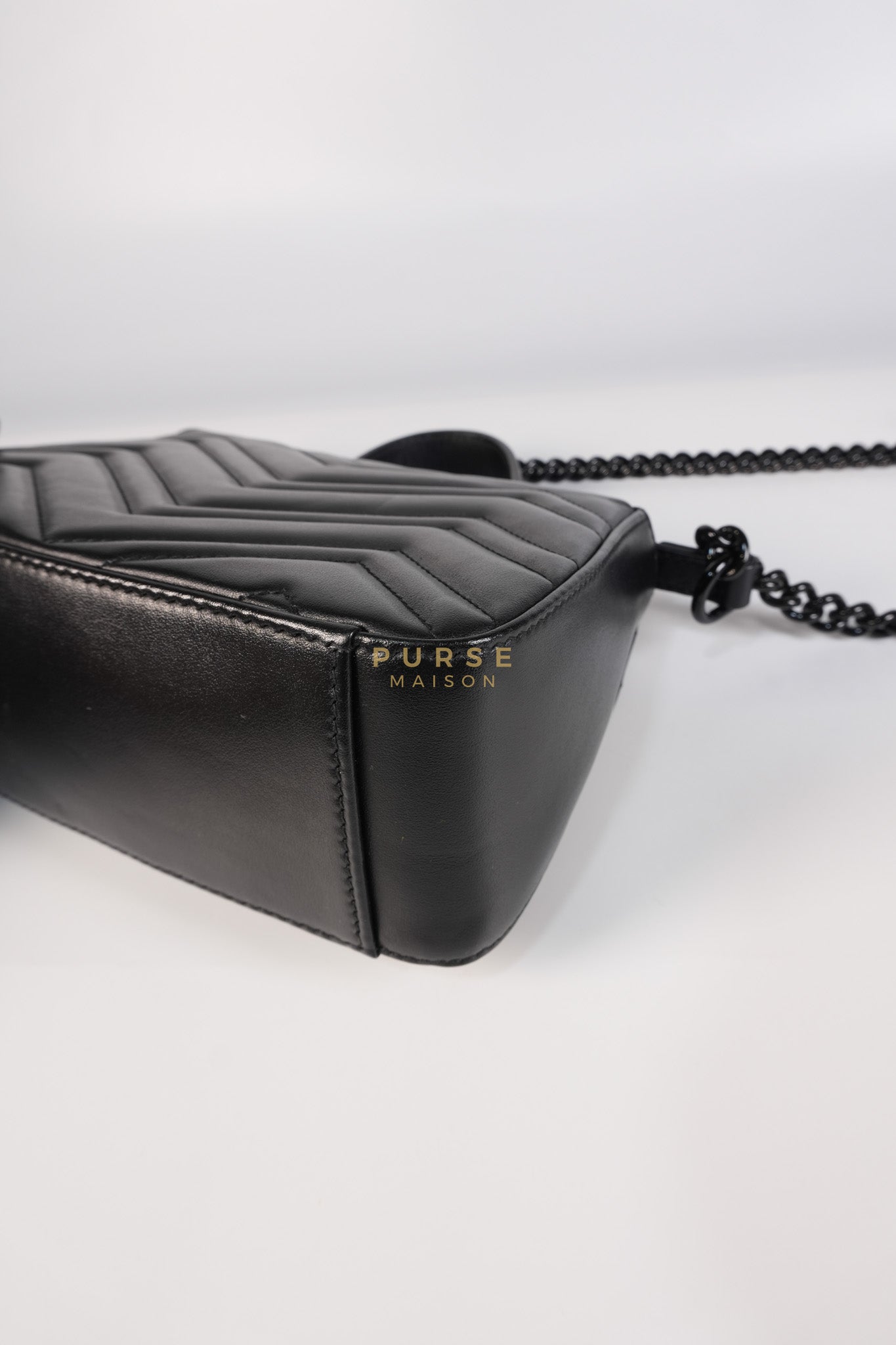 Marmont Flap Top Handle Bag Mini So Black | Purse Maison Luxury Bags Shop