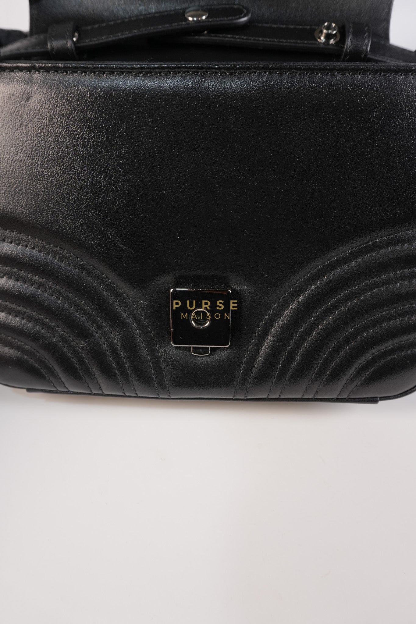Marmont Flap Top Handle Bag Mini So Black | Purse Maison Luxury Bags Shop
