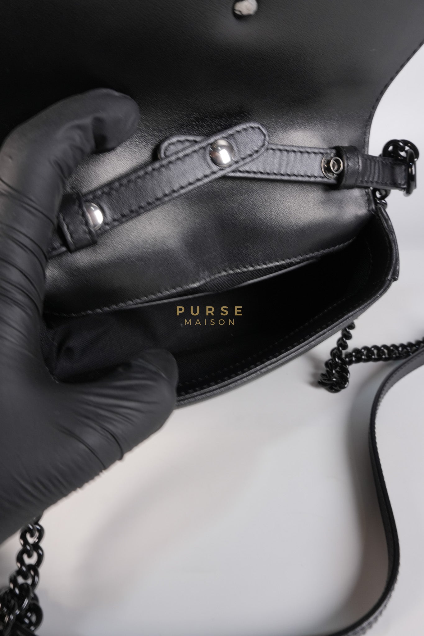 Marmont Flap Top Handle Bag Mini So Black | Purse Maison Luxury Bags Shop