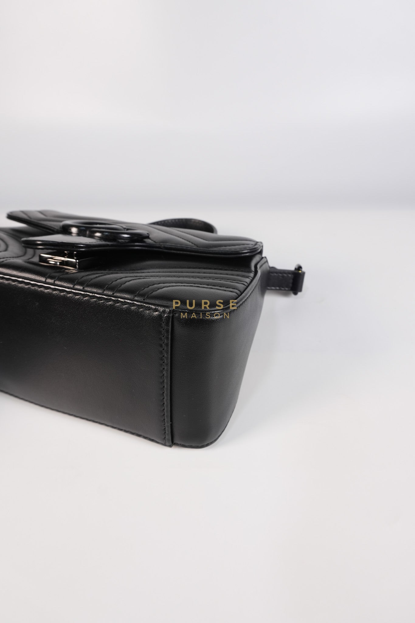 Marmont Flap Top Handle Bag Mini So Black | Purse Maison Luxury Bags Shop