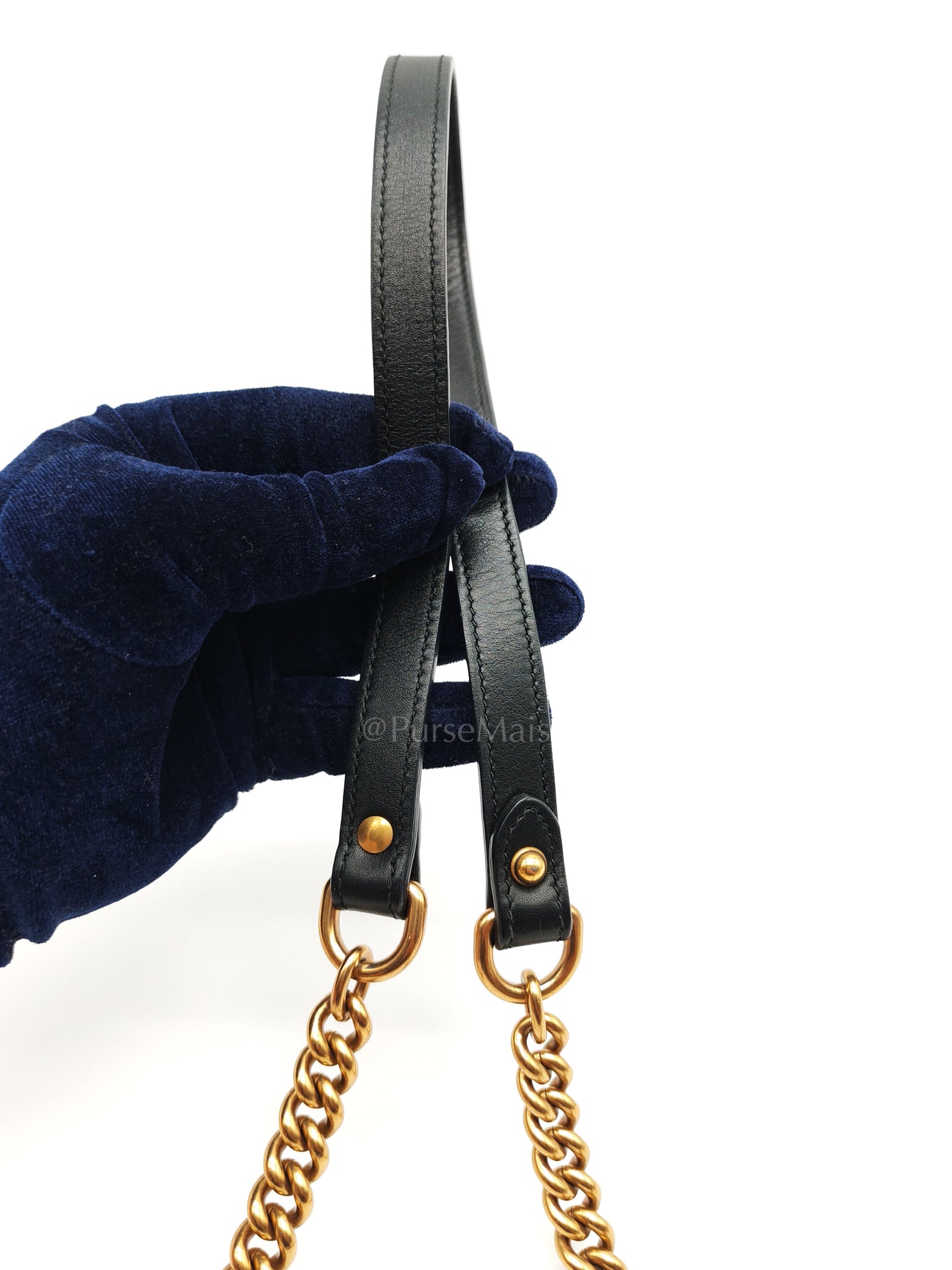 Marmont Matelasse Black Chain Shoulder Bag | Purse Maison Luxury Bags Shop